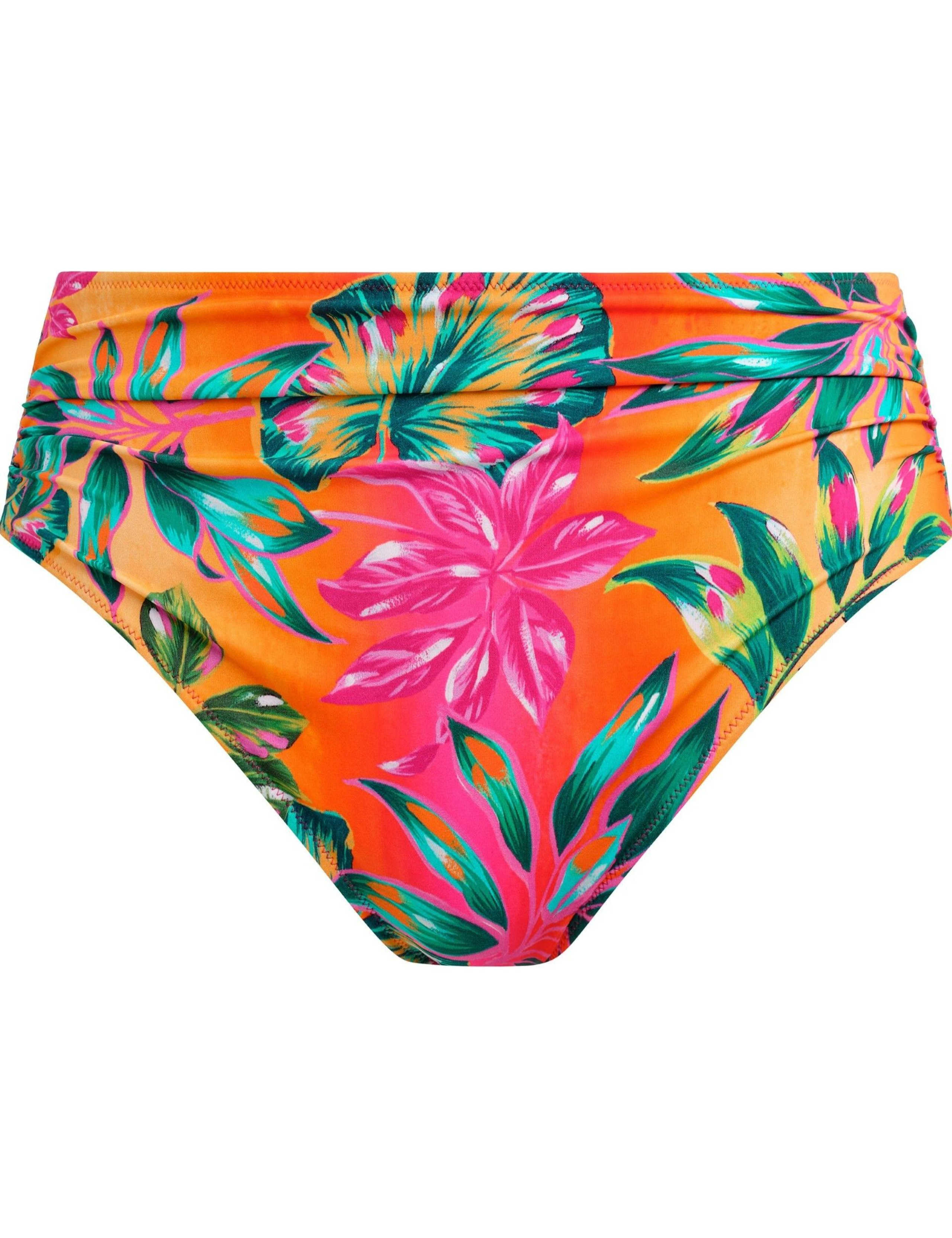 Sunset Reef Printed Ruched Full Bikini Bottoms 2 of 4