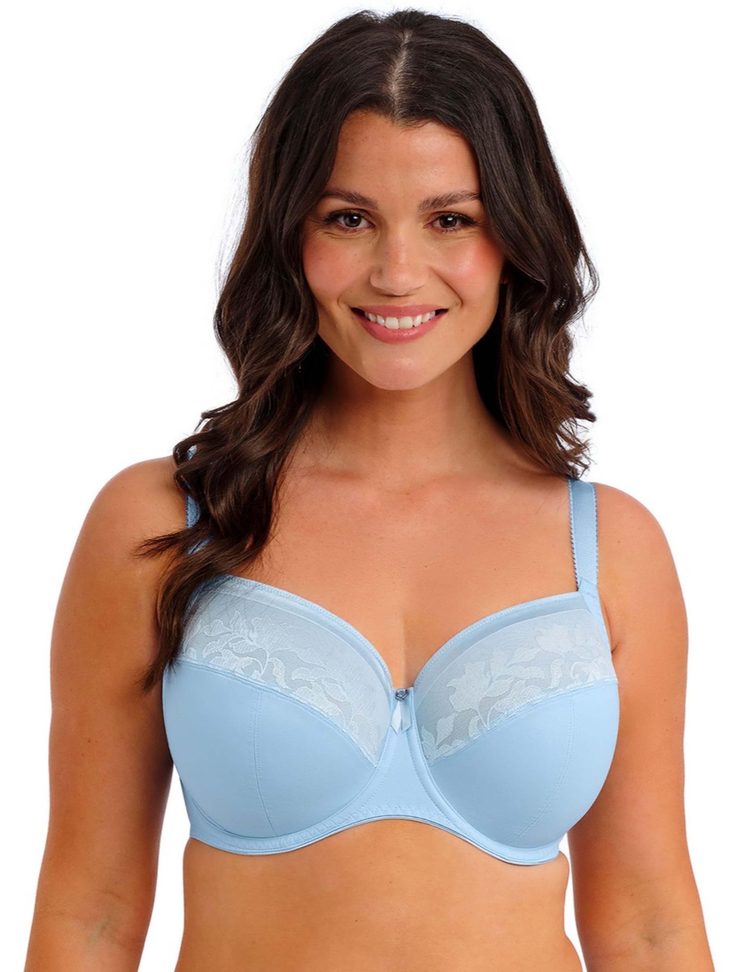 Illusion Lace Trim Wired Side Support Bra D-J 5 of 6