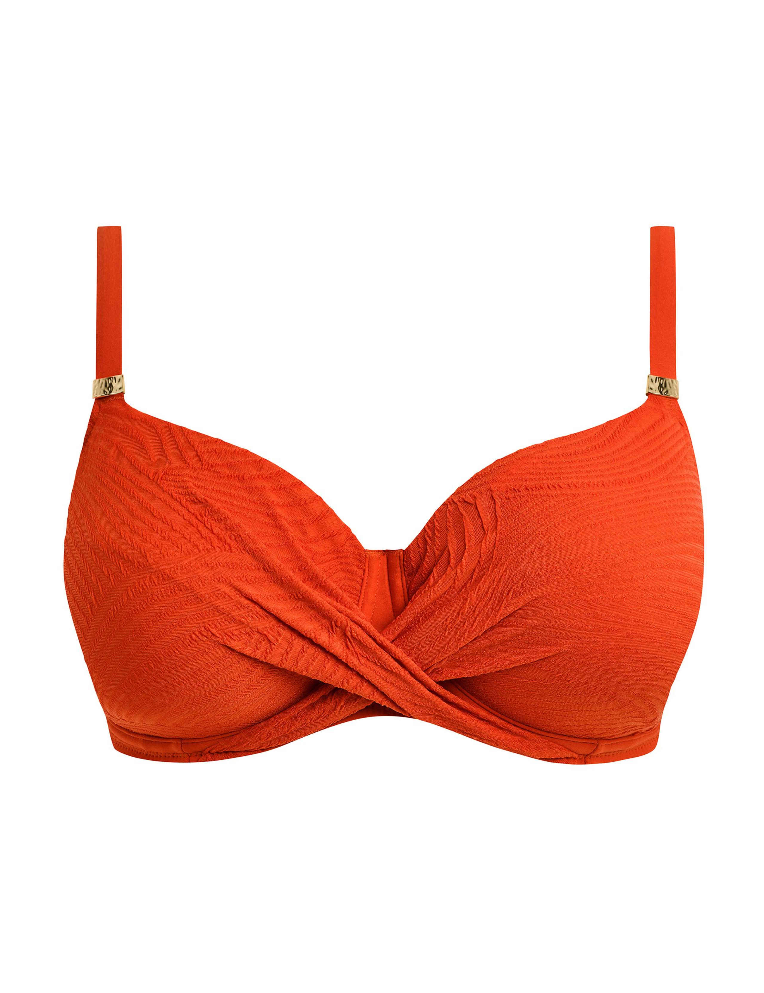 Ottawa Wired Wrap V-Neck Bikini Top 2 of 6