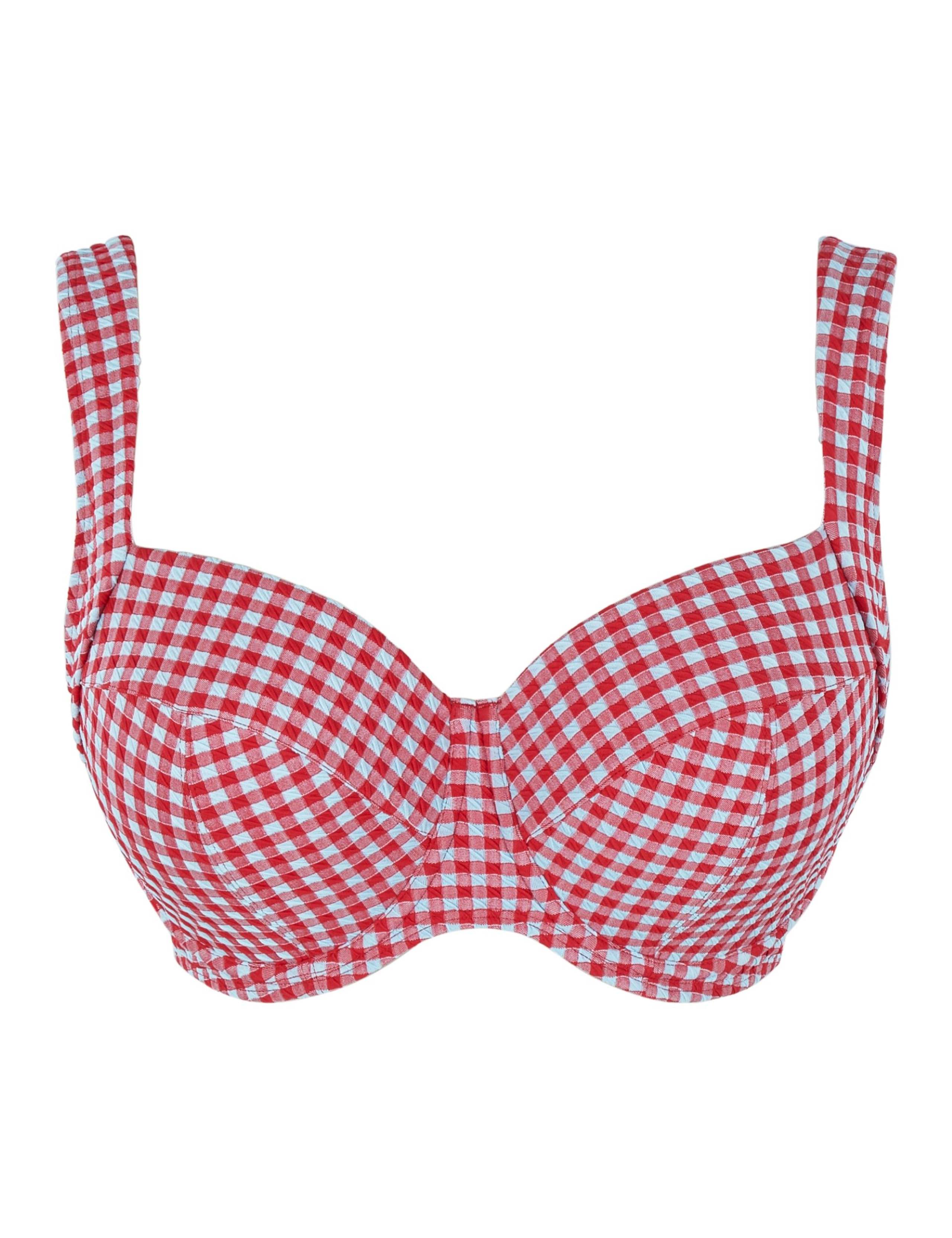 Olivia Gingham Wired Bikini Top D-K 2 of 4