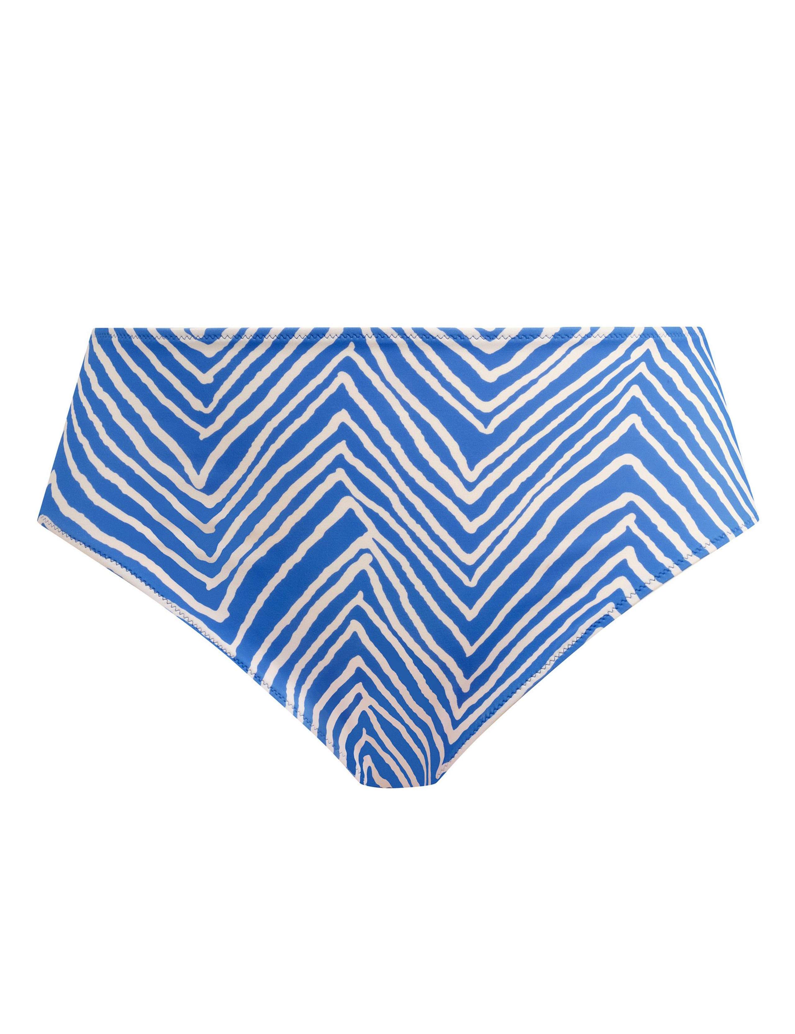 Fiji Falls Striped High Waisted Bikini Bottoms 2 of 7
