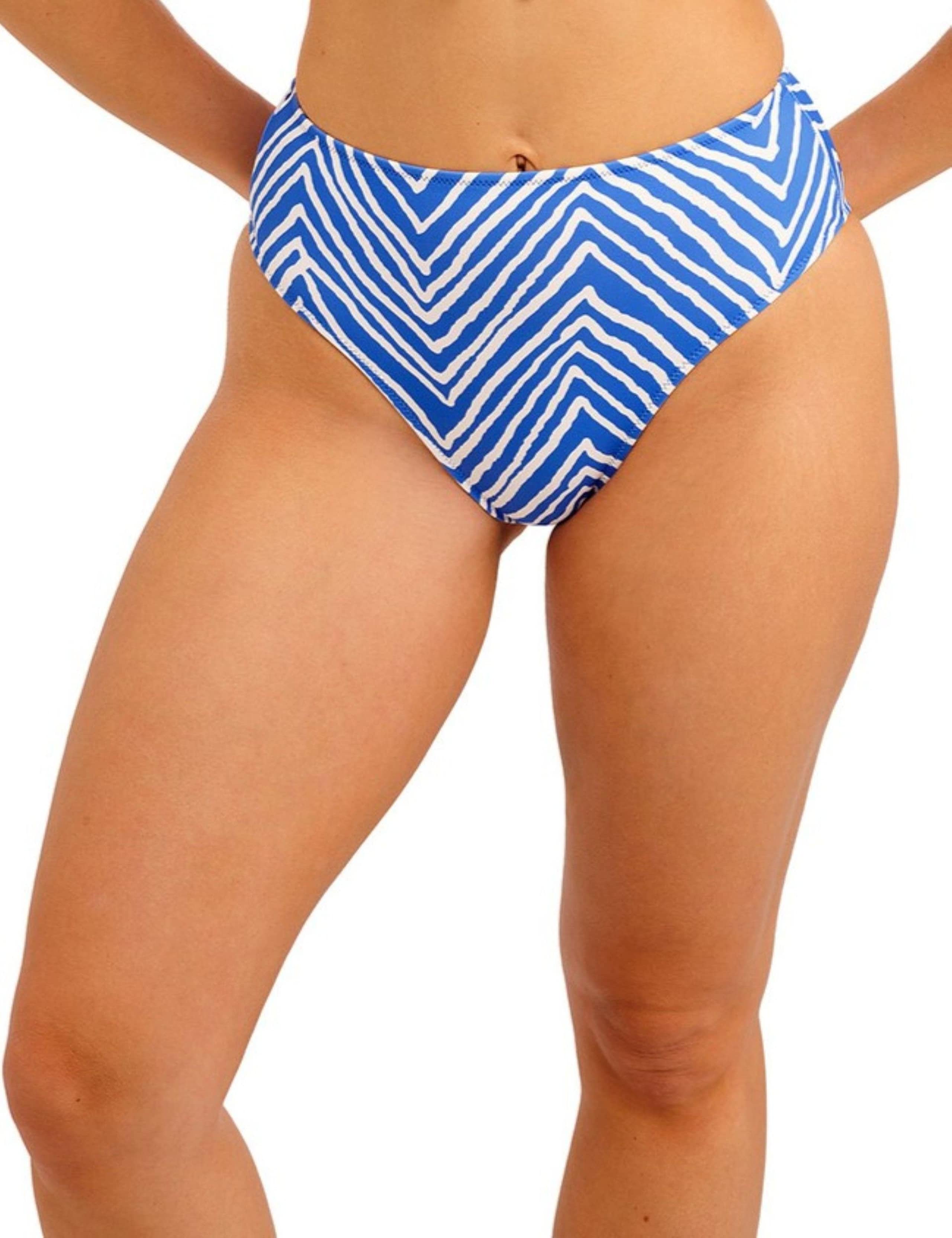 Fiji Falls Striped High Waisted Bikini Bottoms 3 of 5
