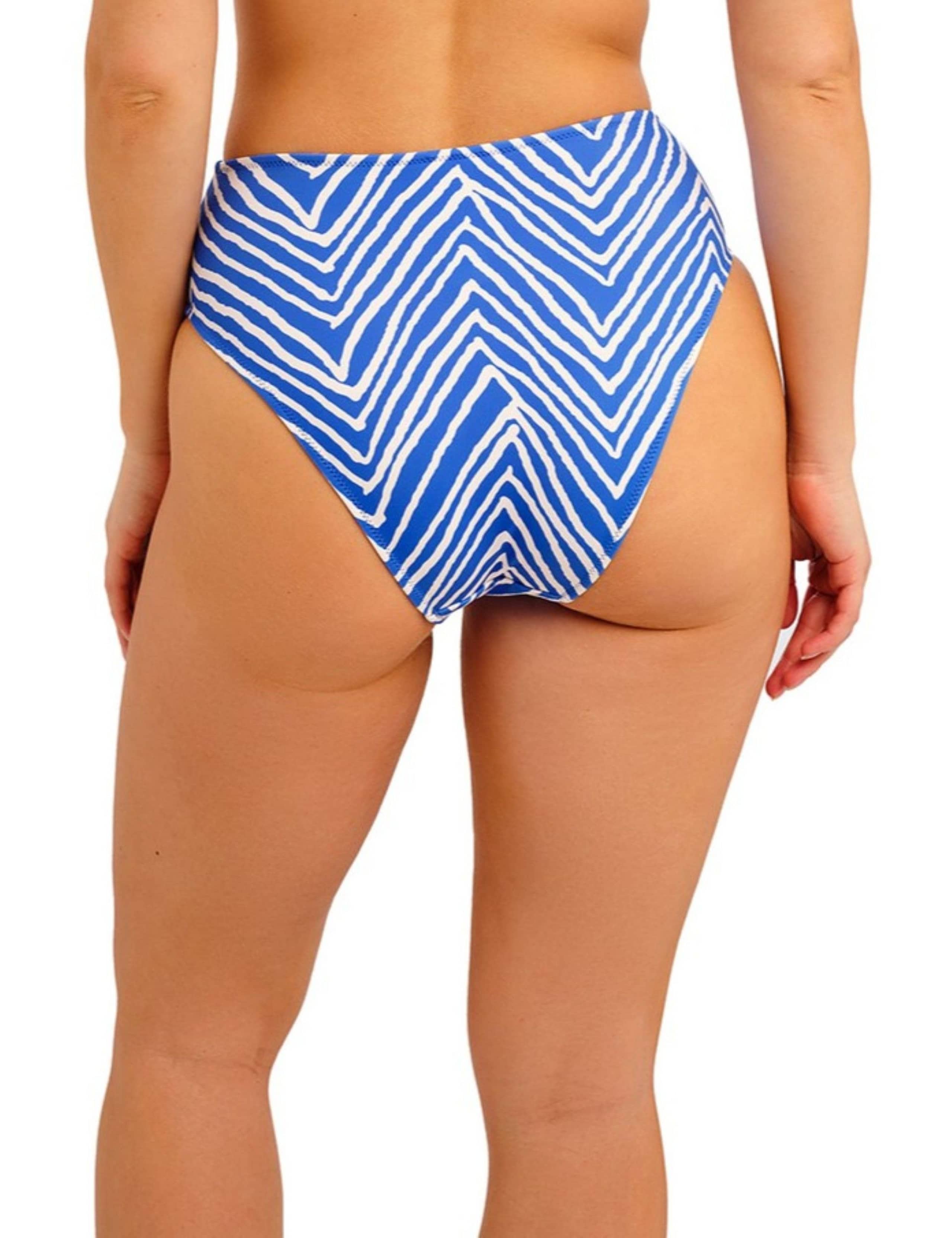 Fiji Falls Striped High Waisted Bikini Bottoms 5 of 5