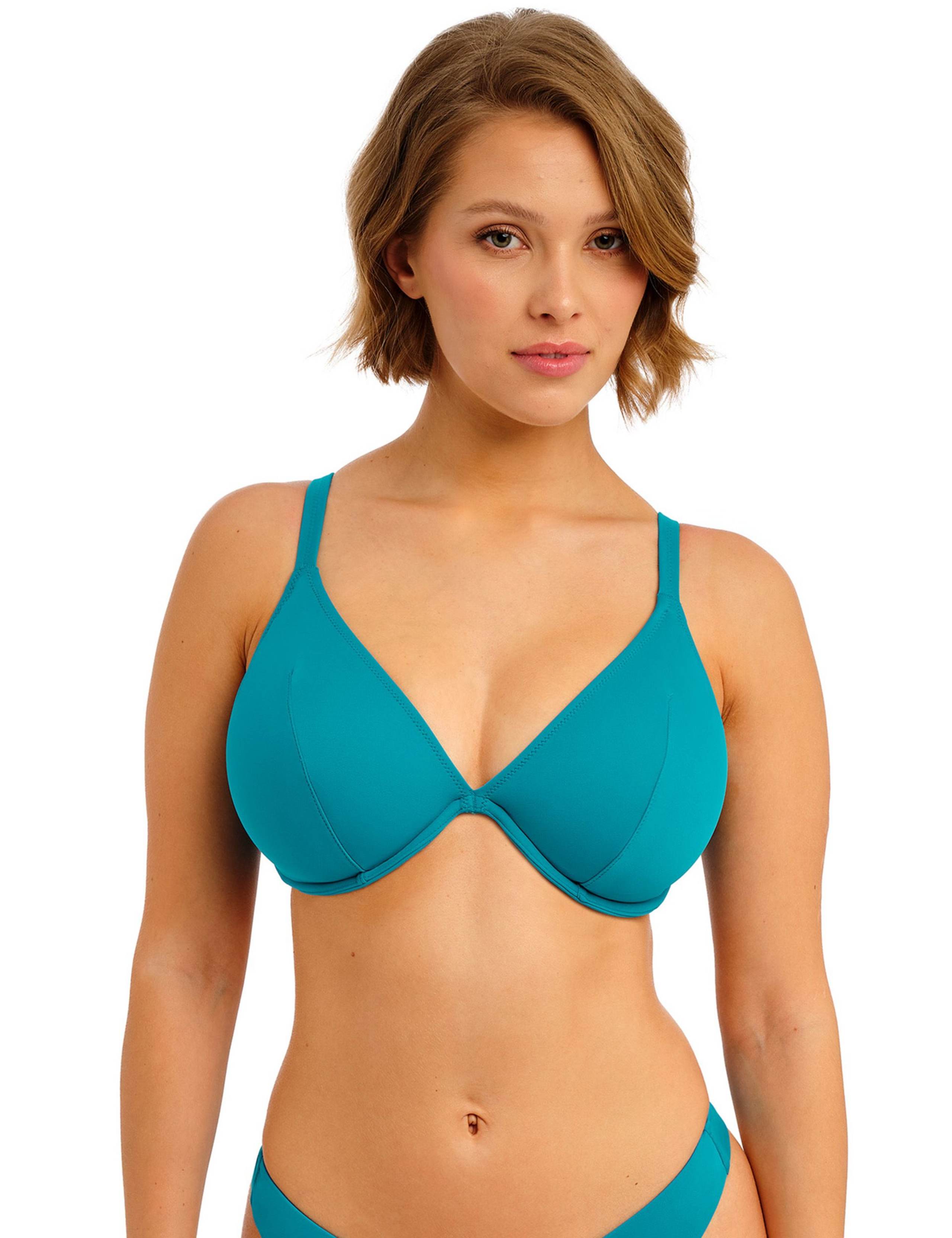 Jewel Cove Wired Plunge Bikini Top (D-G) 3 of 6
