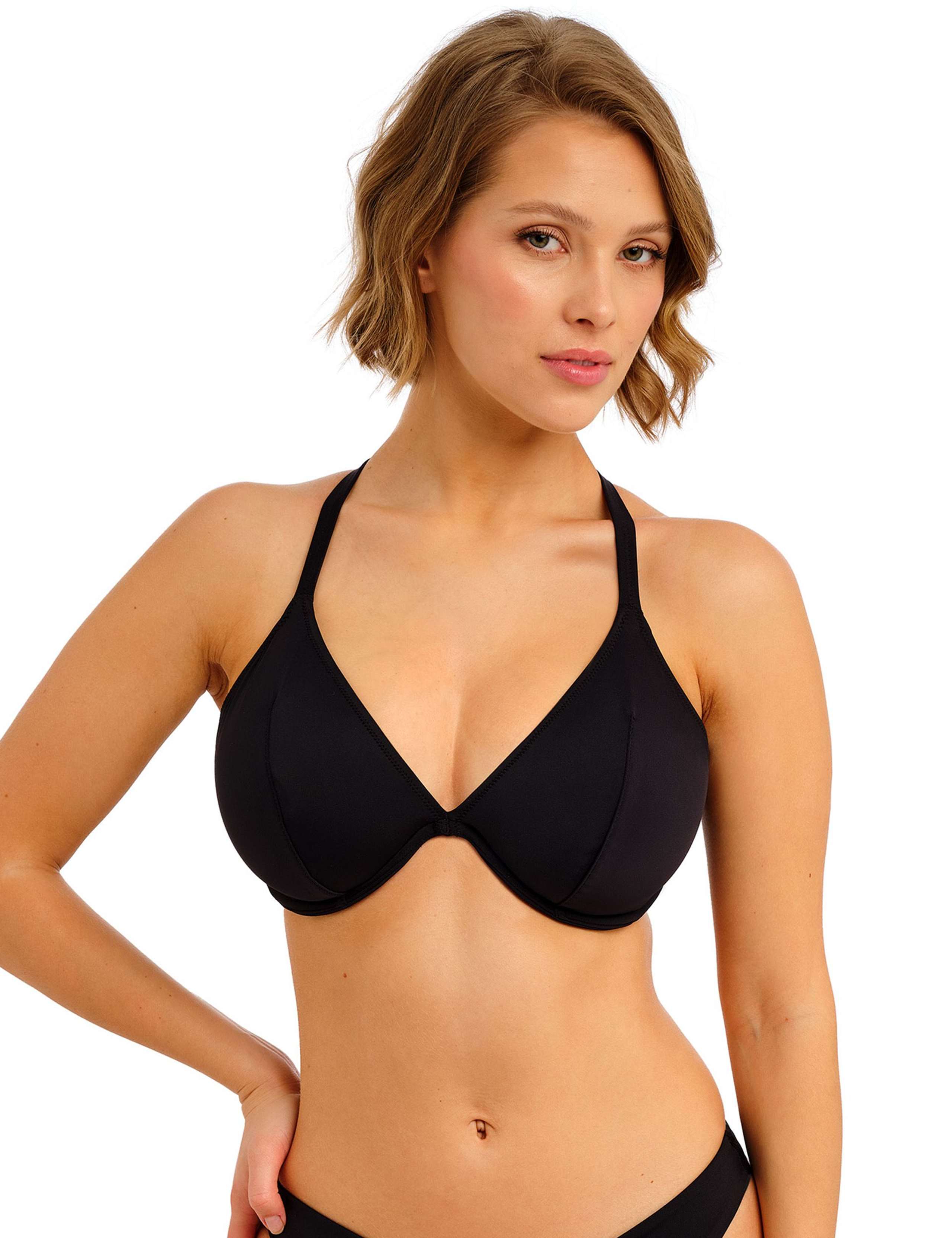 Jewel Cove Wired Plunge Bikini Top D-G 4 of 6