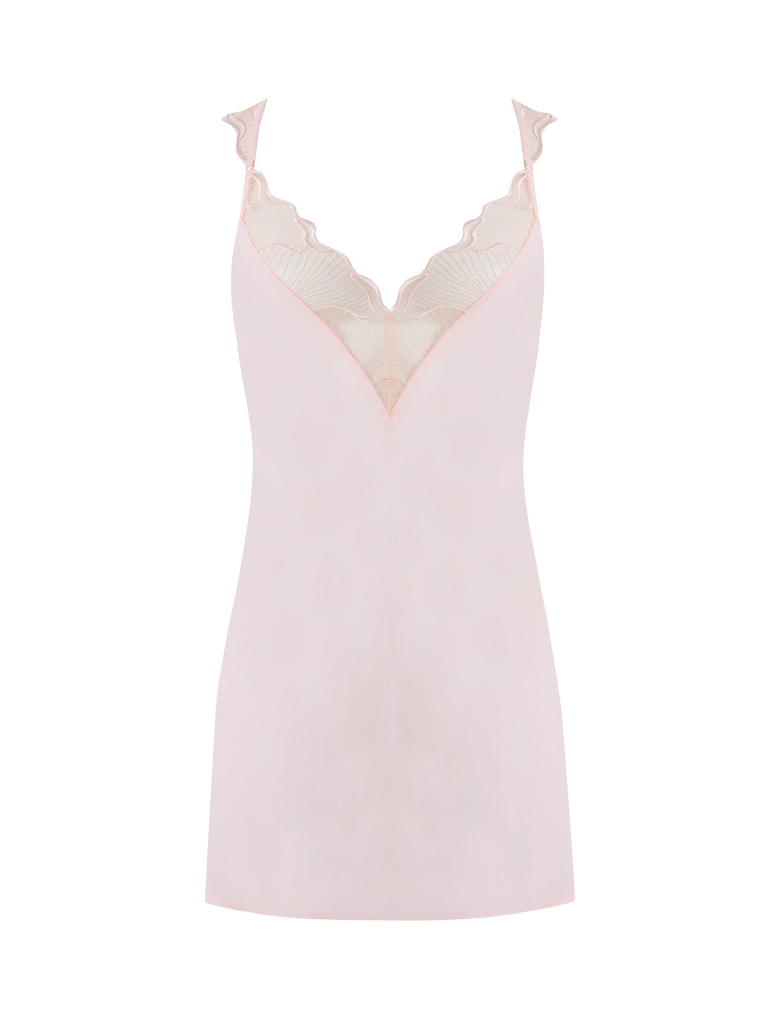 Marabel Chiffon Embroidery Short Chemise 2 of 6