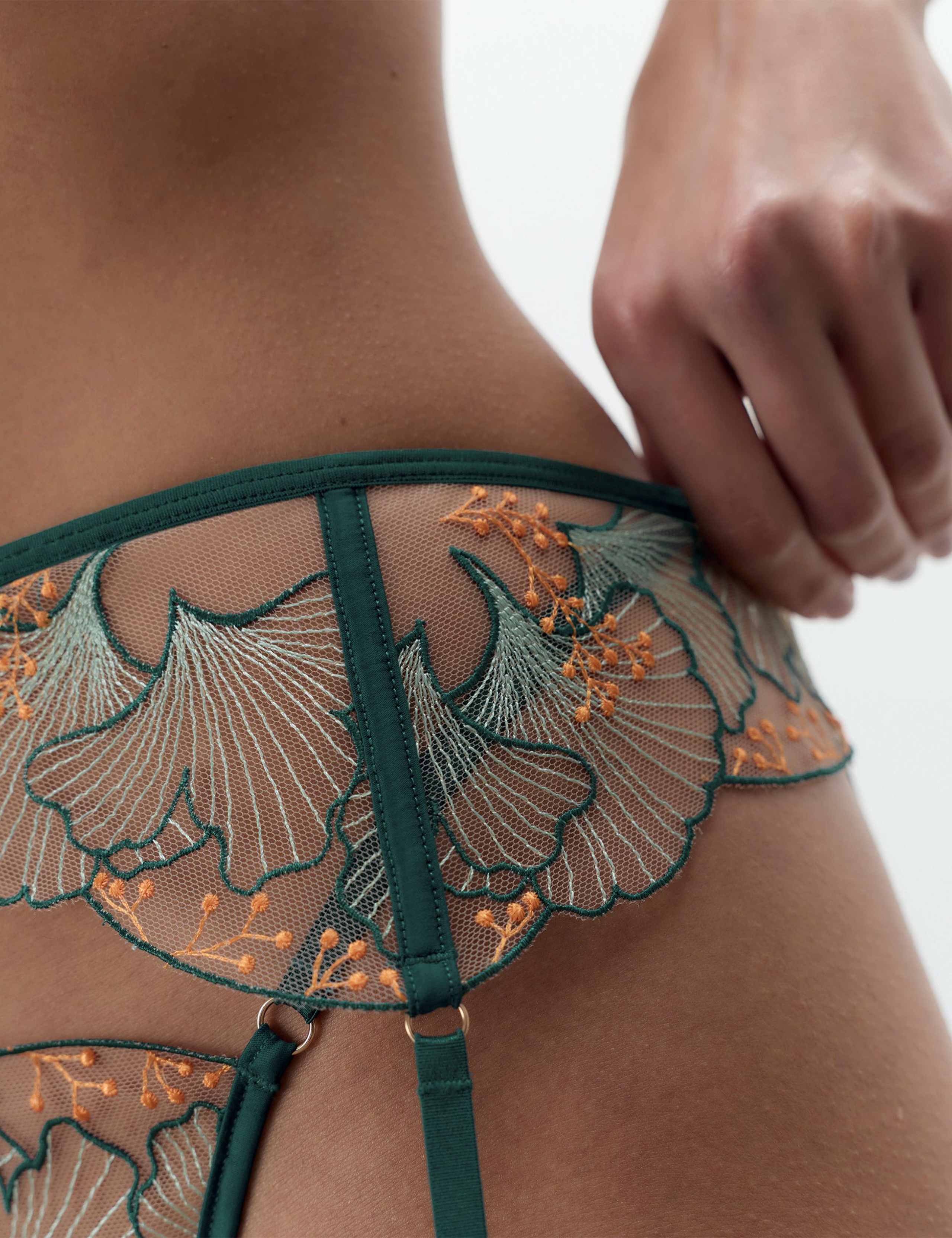 Gianna Embroidered Mesh Suspender 4 of 5