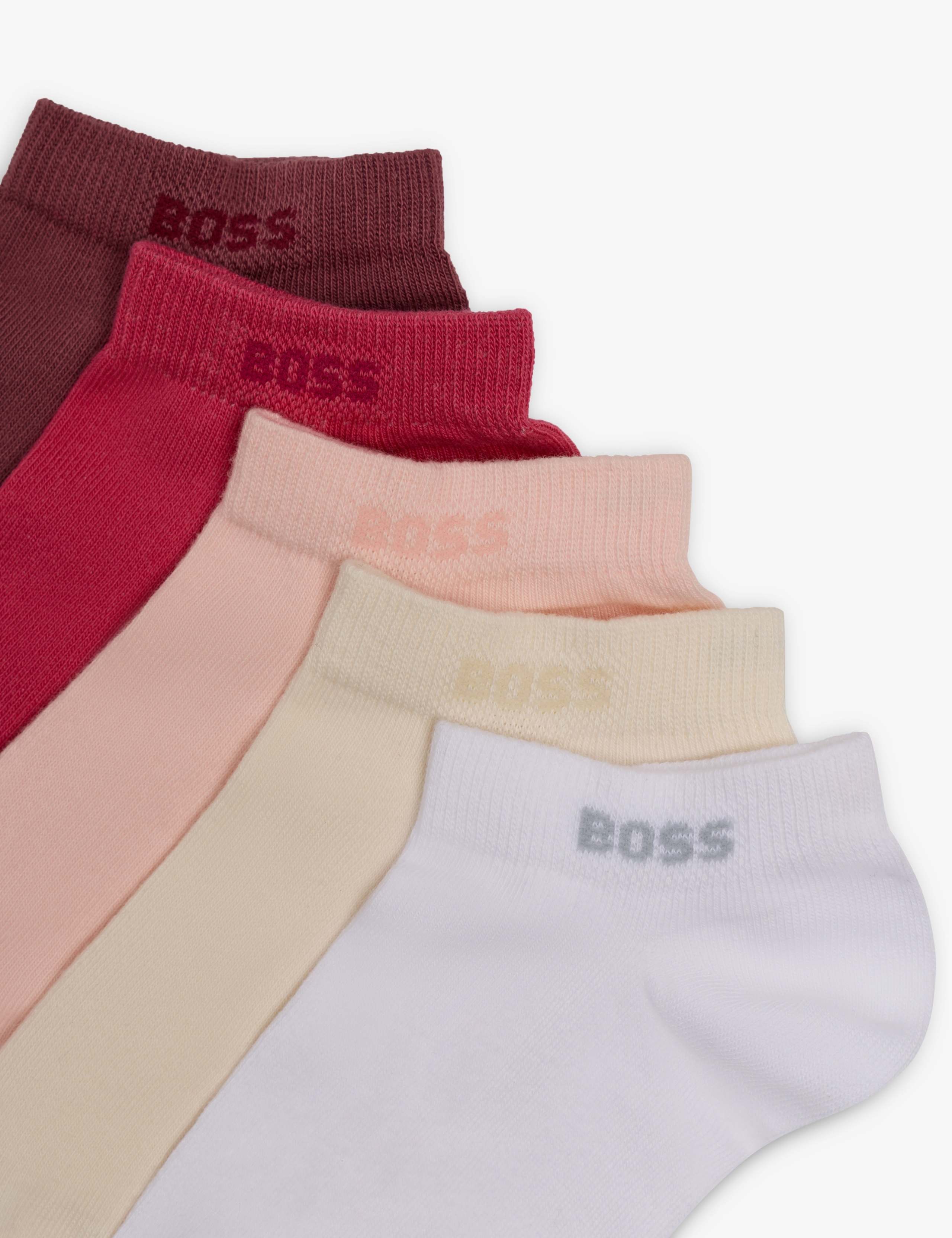 5 Pack Cotton Rich Ankle High Socks 2 of 2