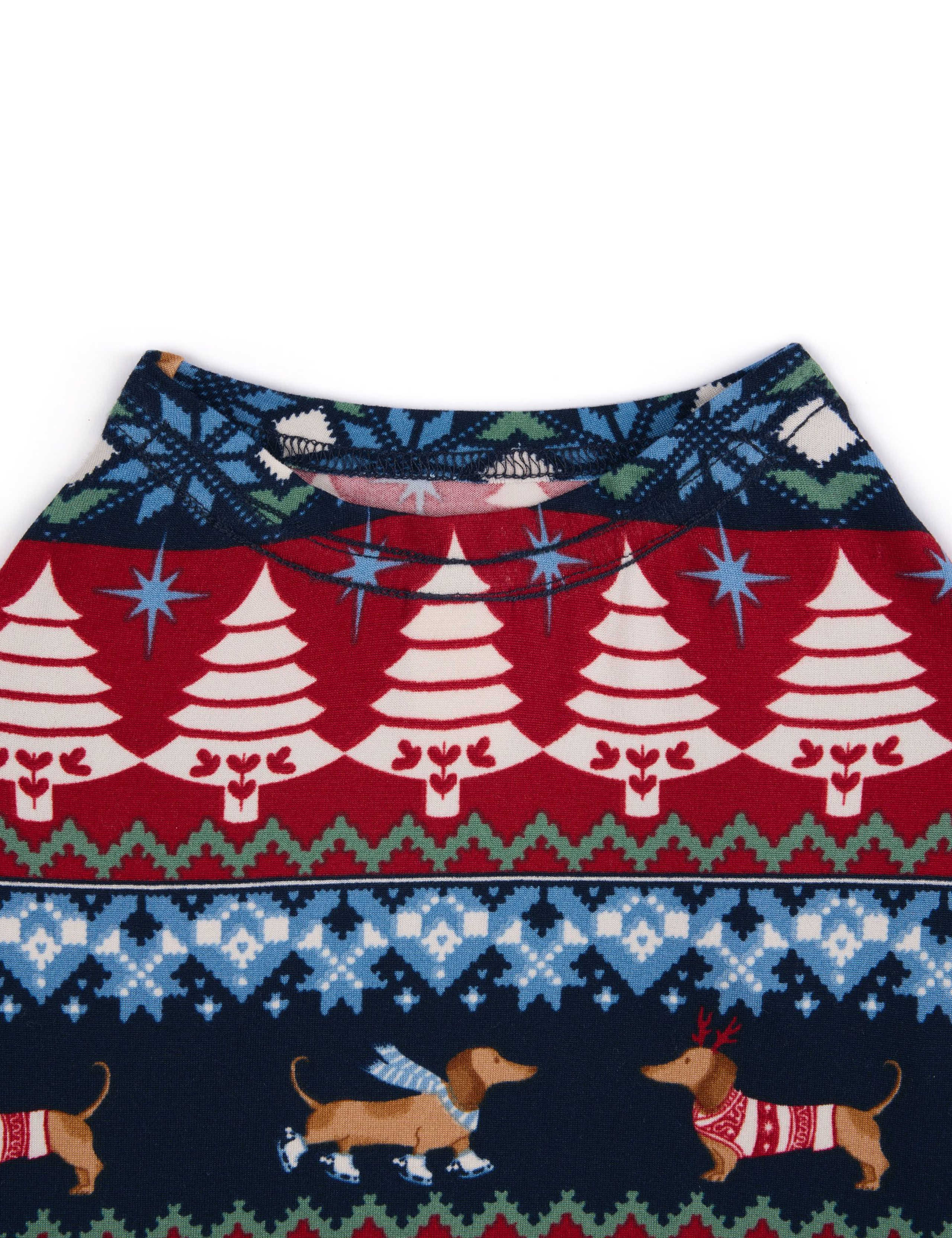 Pet Christmas Fair Isle Pyjama T-Shirt 4 of 4