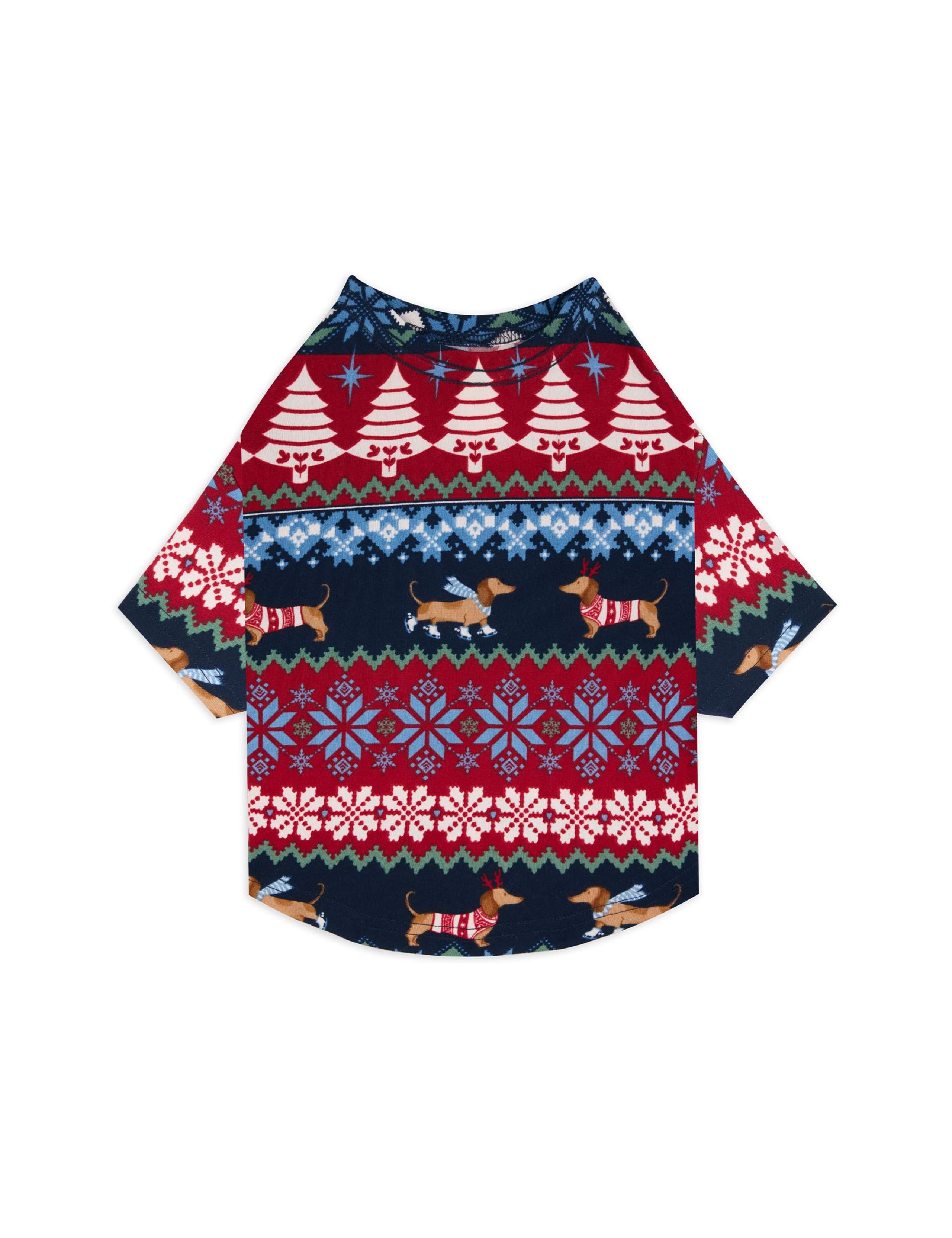 Pet Christmas Fair Isle Pyjama T-Shirt 2 of 4