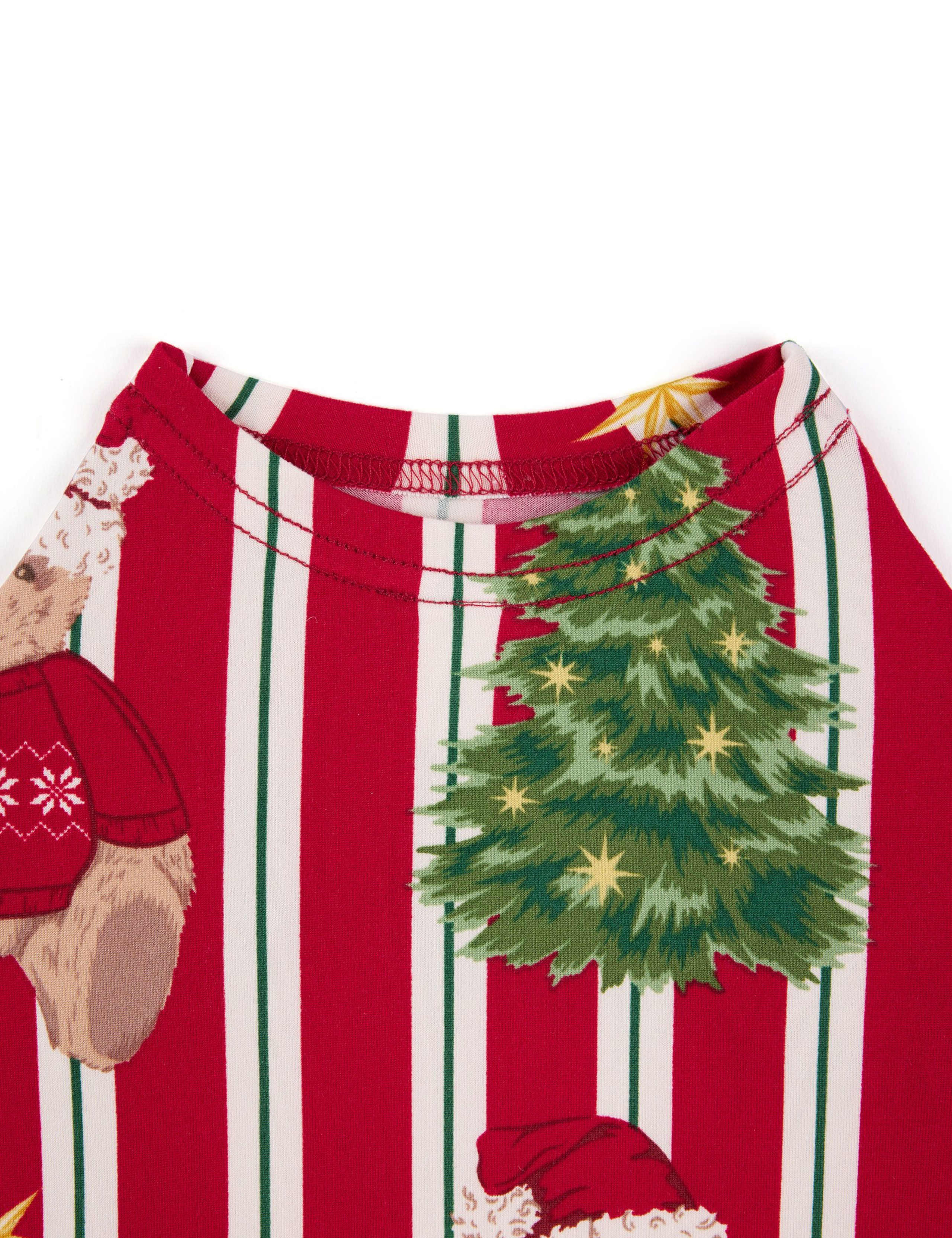 Pet Christmas Tree Bear Pyjama T-Shirt 3 of 3