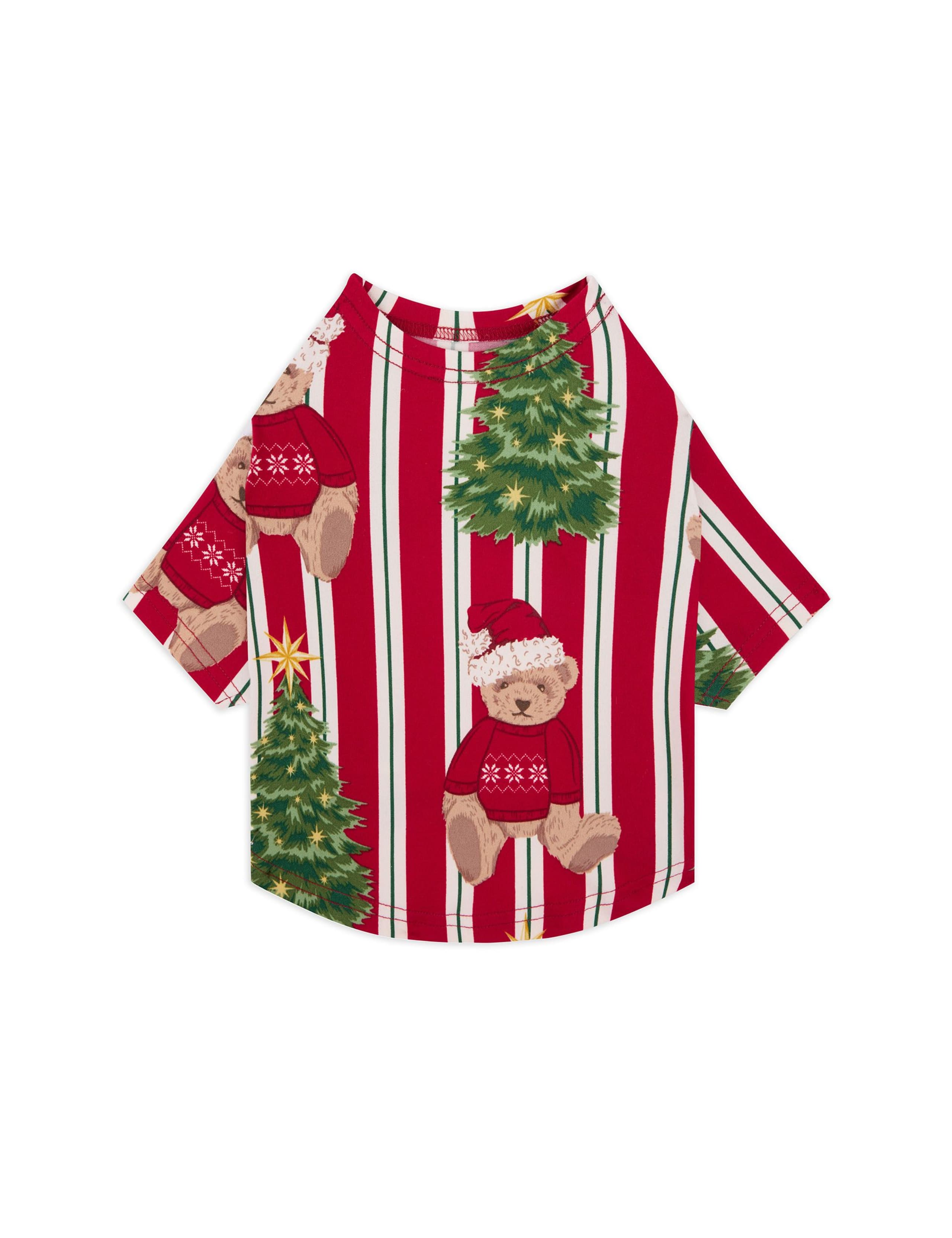 Pet Christmas Tree Bear Pyjama T-Shirt 2 of 3