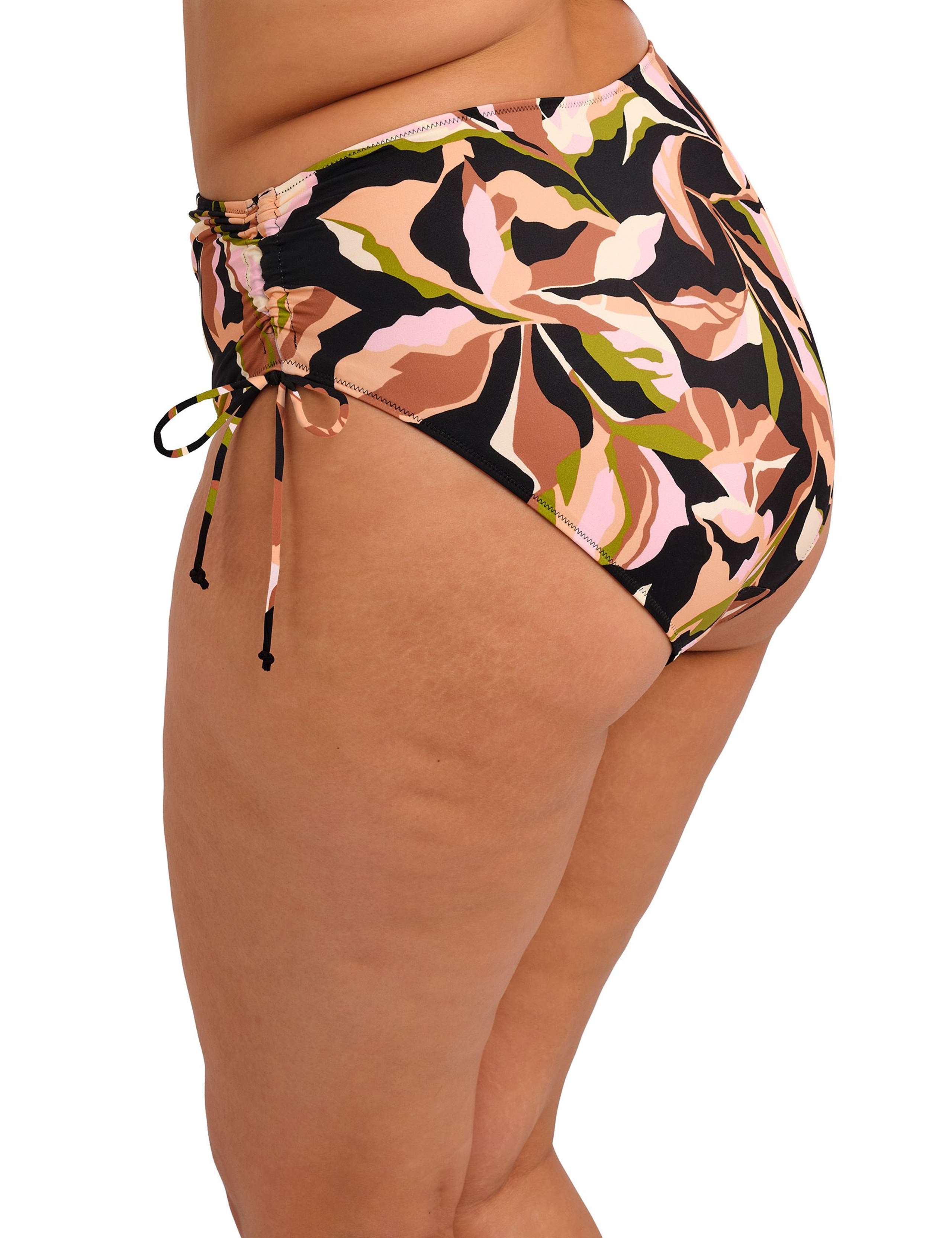 Printed Tie Side High Waisted Bikini Bottoms 5 of 6