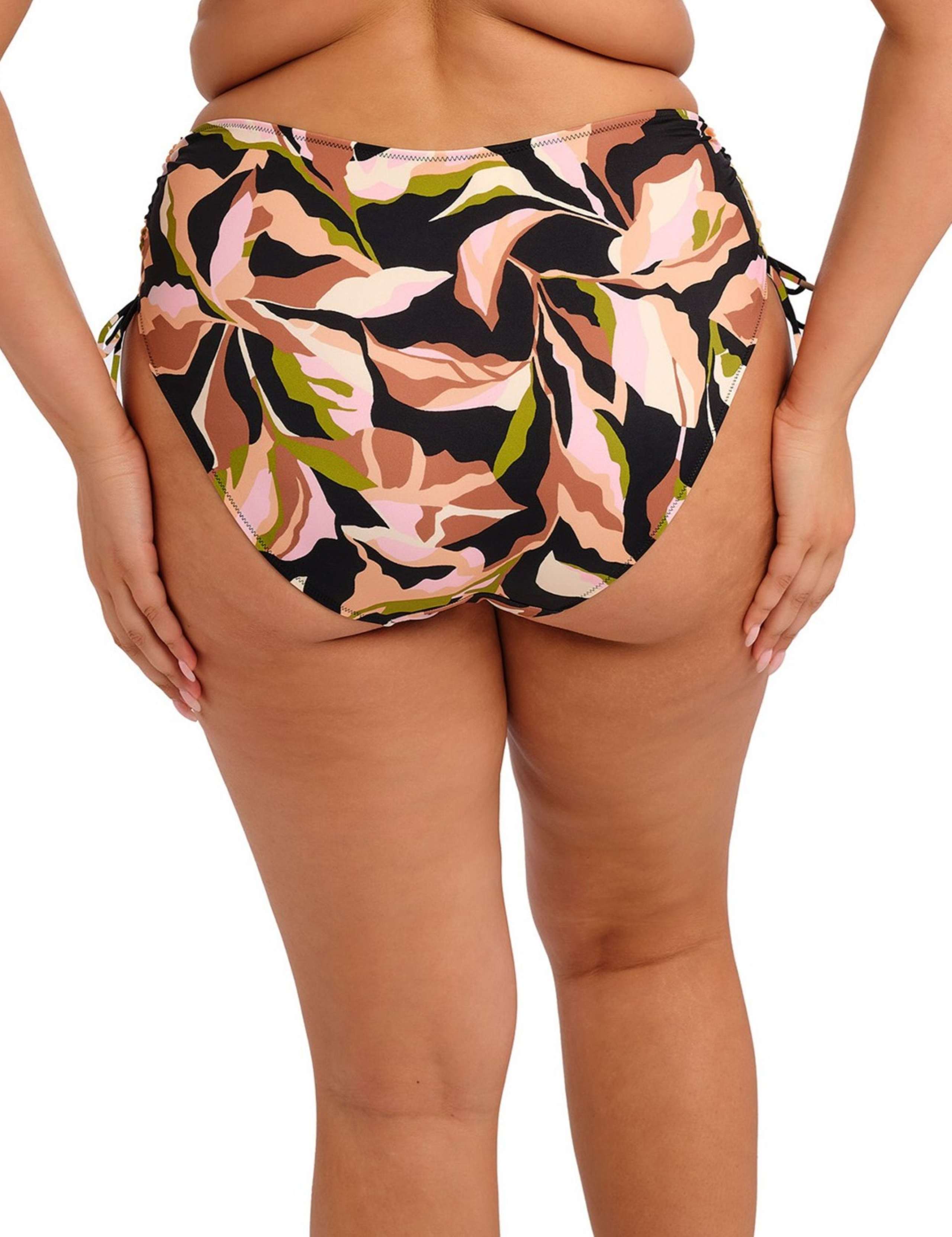 Printed Tie Side High Waisted Bikini Bottoms 6 of 6