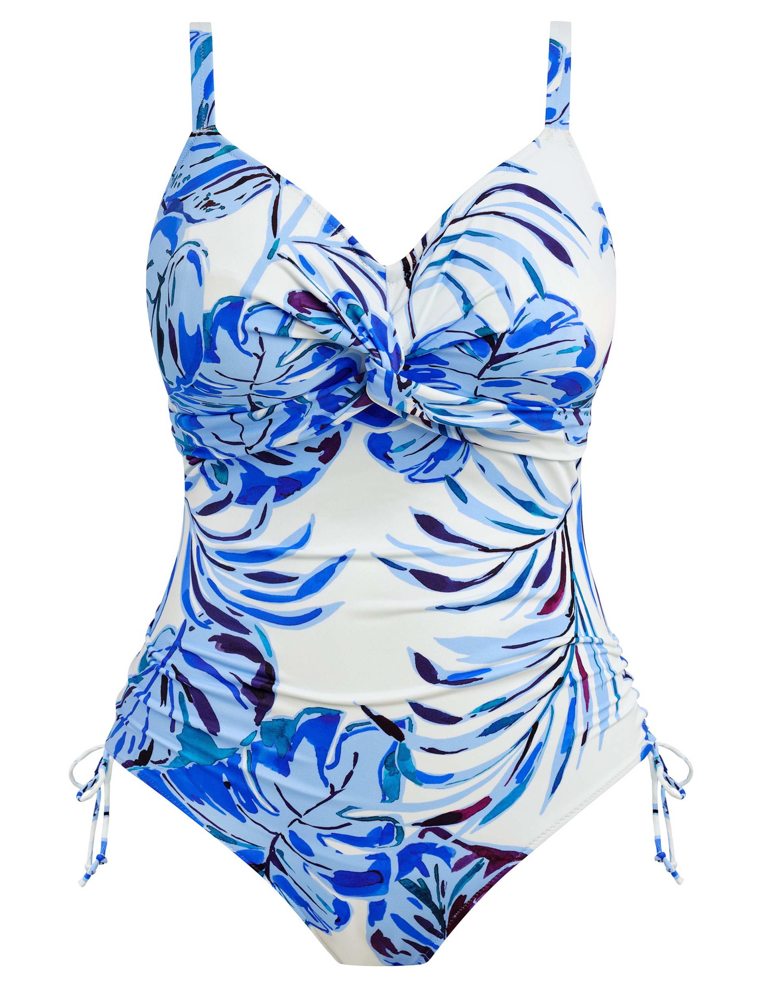 Kefalonia Floral Wired Twist Front Swimsuit (D-H) 2 of 5