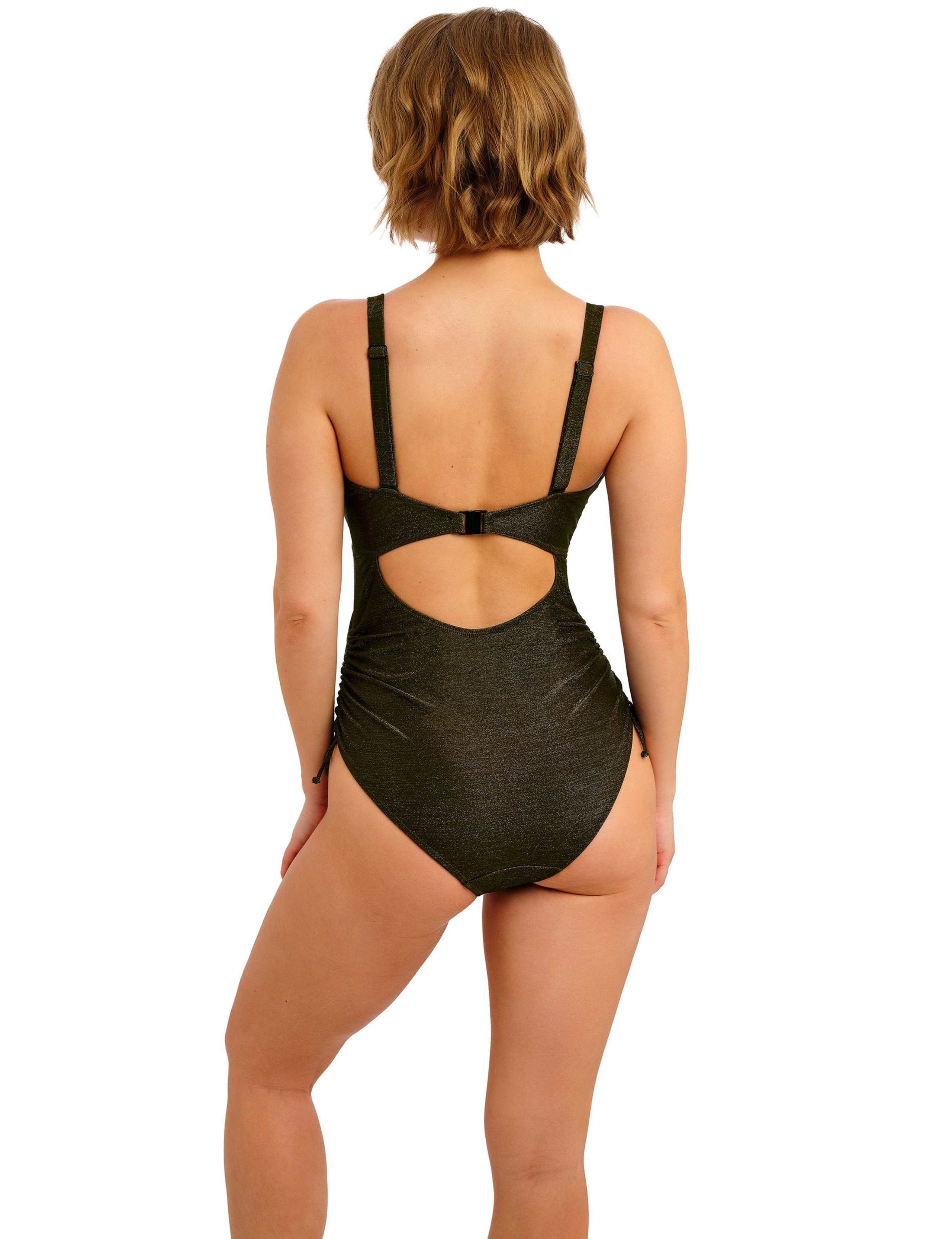 Arizona Wave Metallic Plunge Swimsuit (D-G) 7 of 8