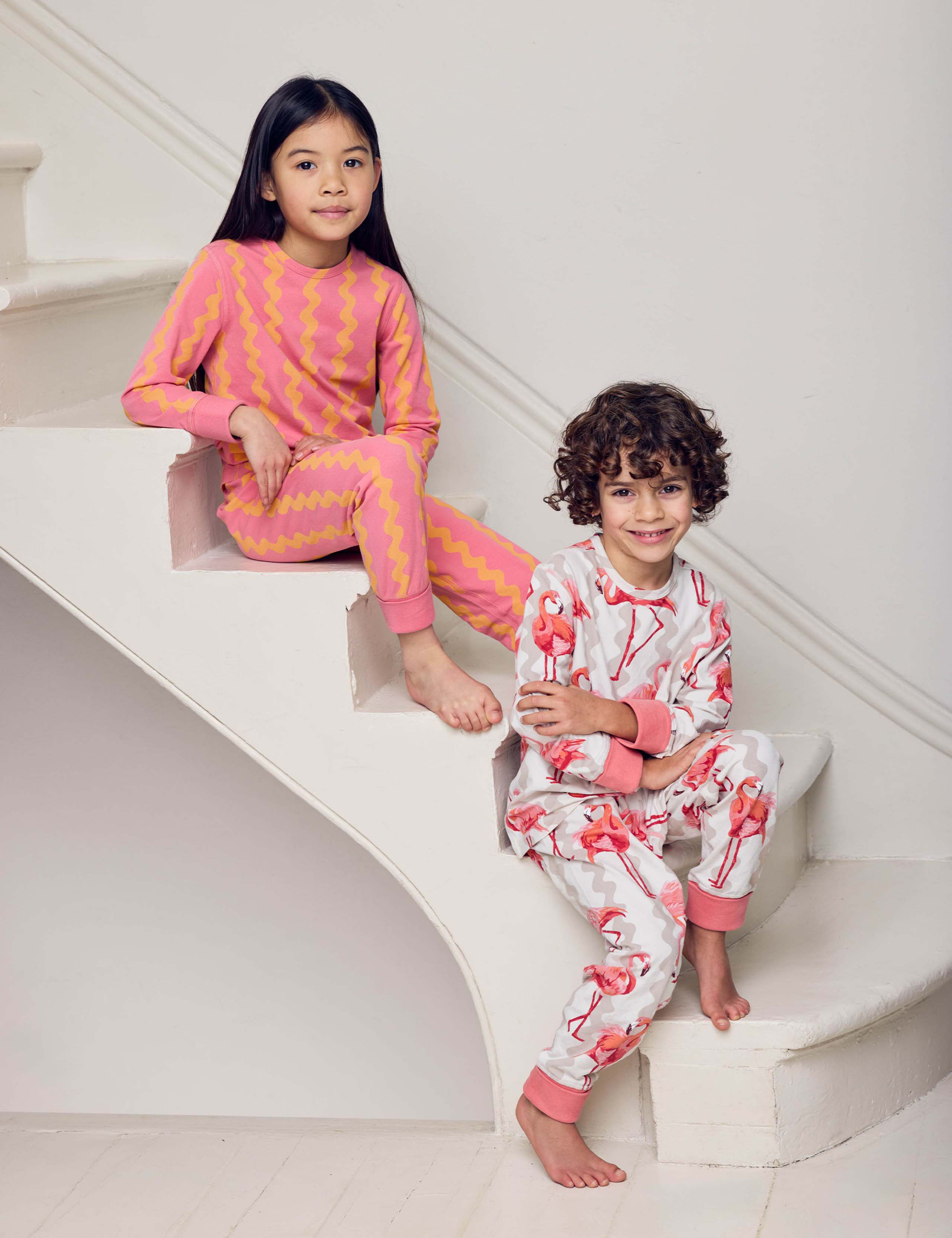 2 Pack Cotton Rich Flamingo Pyjama Sets (1-12 Yrs) 4 of 9