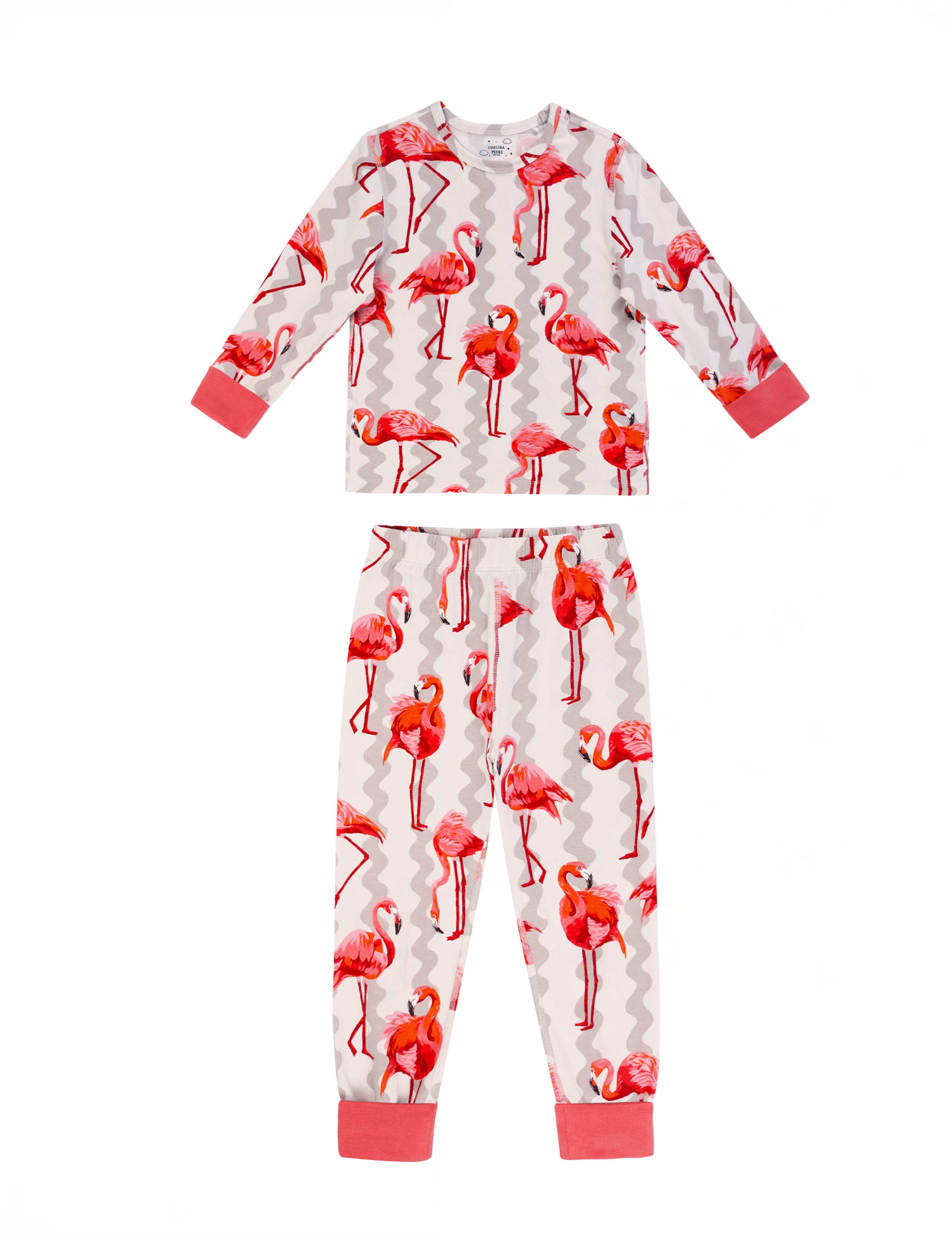 2 Pack Cotton Rich Flamingo Pyjama Sets (1-12 Yrs) 5 of 9