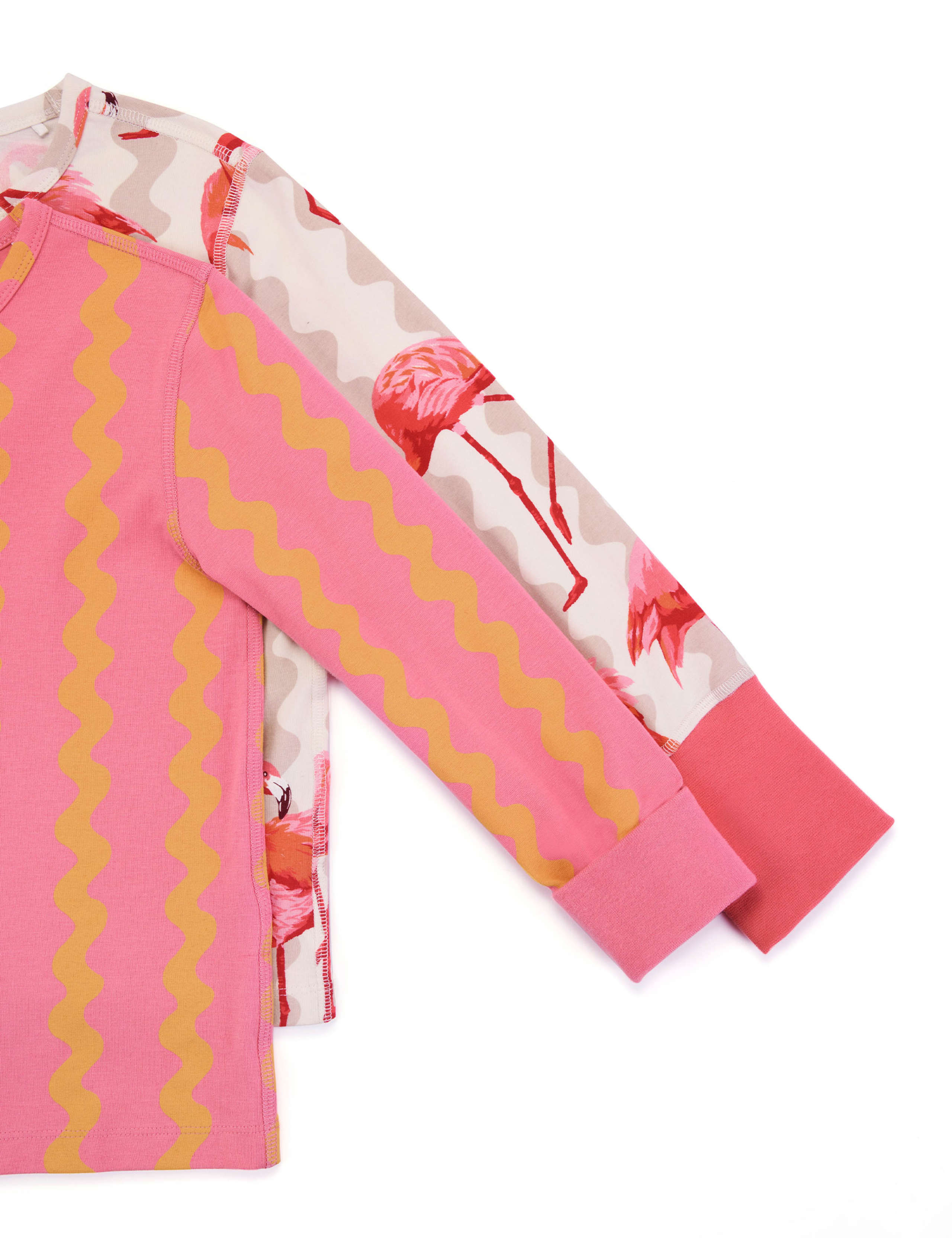 2 Pack Cotton Rich Flamingo Pyjama Sets (1-12 Yrs) 7 of 9