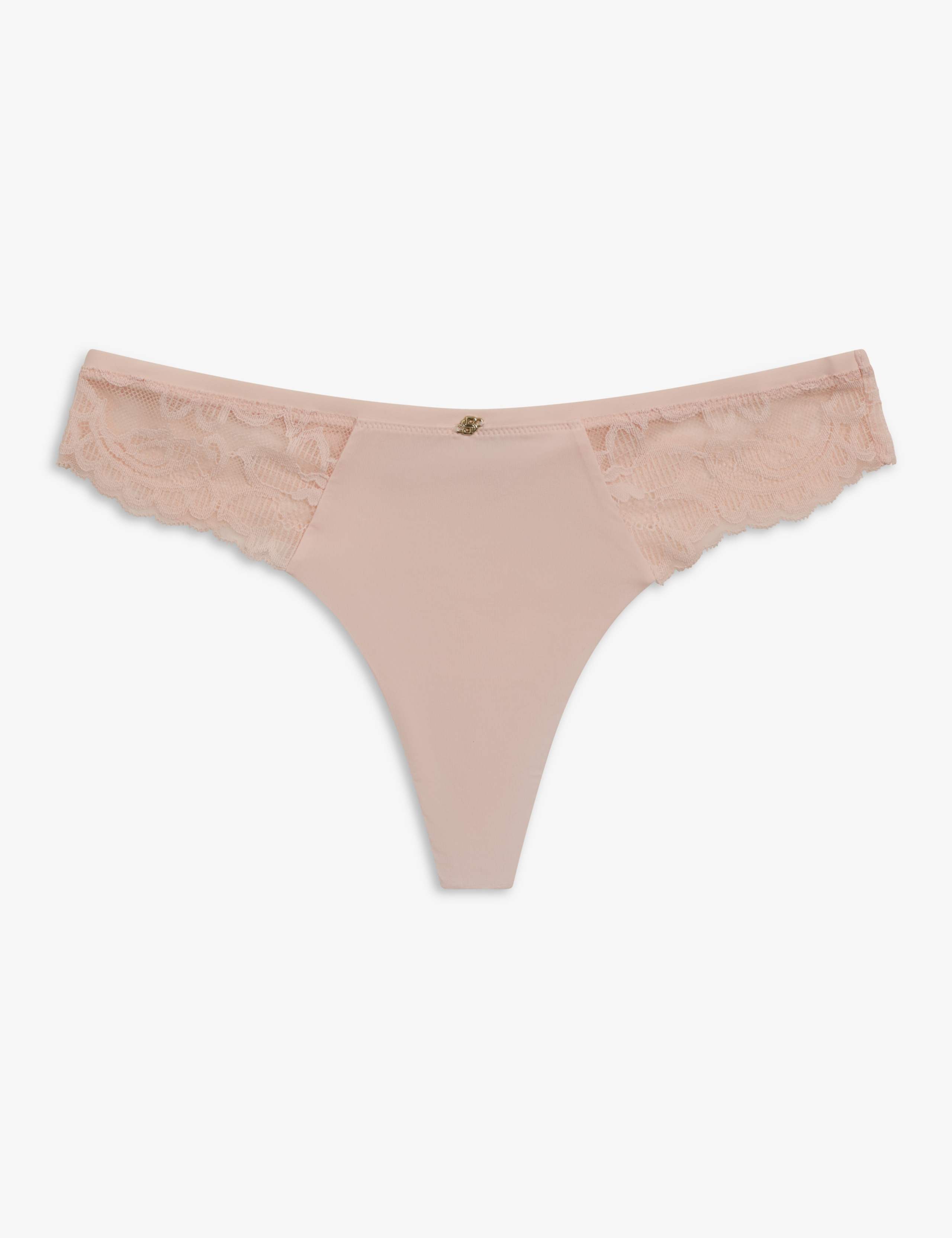 High Rise Microfibre Thong 2 of 6