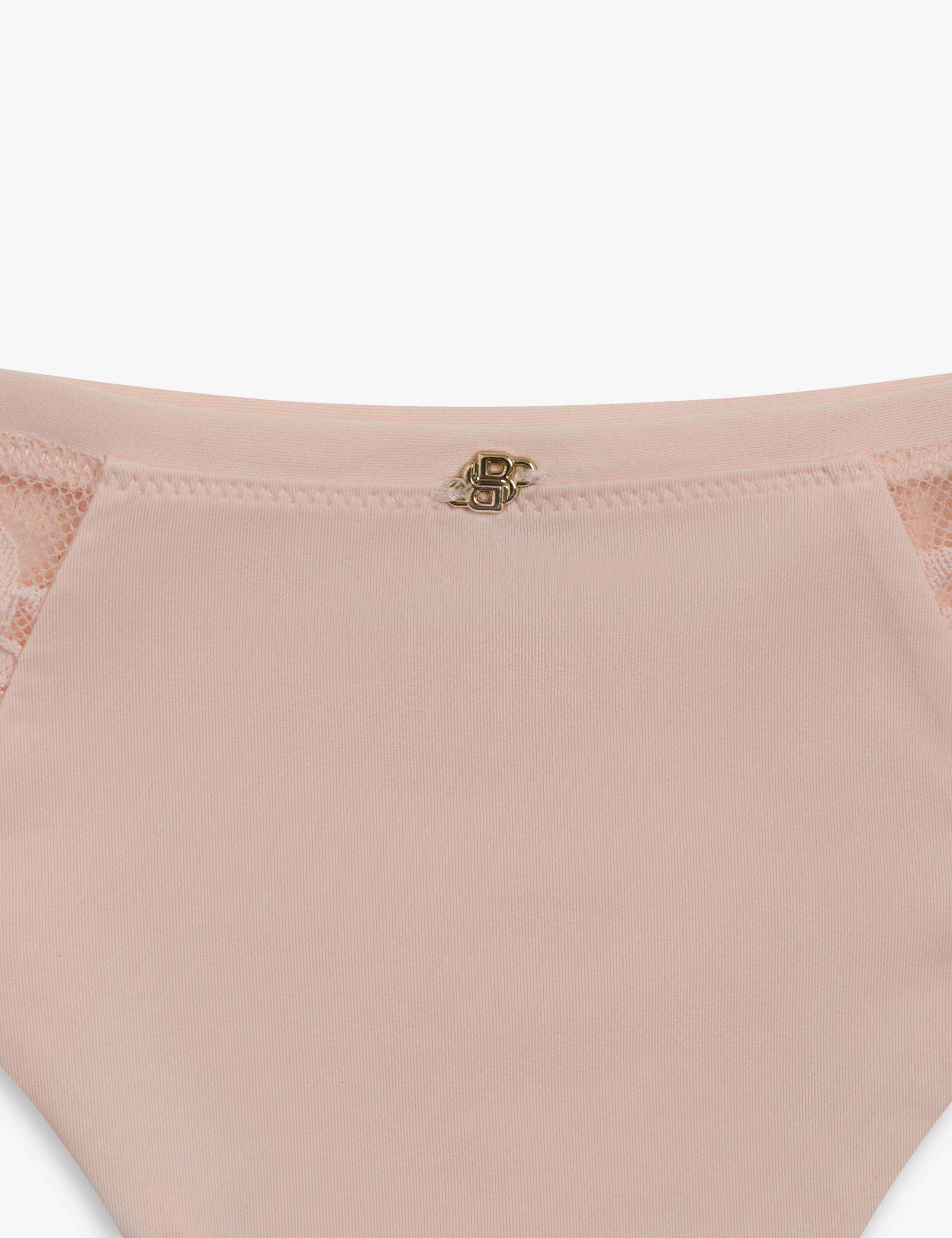 High Rise Microfibre Thong 3 of 6