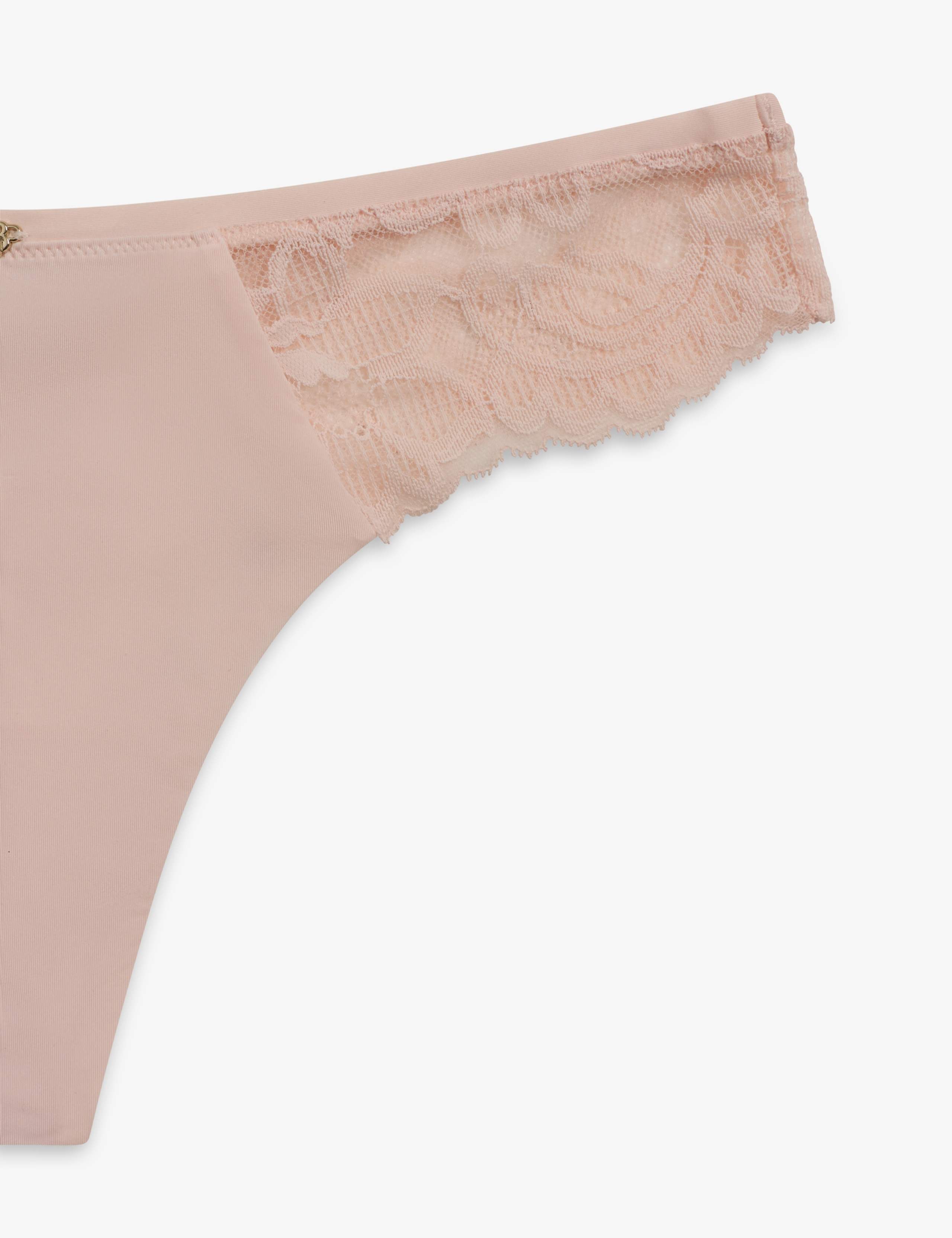 High Rise Microfibre Thong 6 of 6
