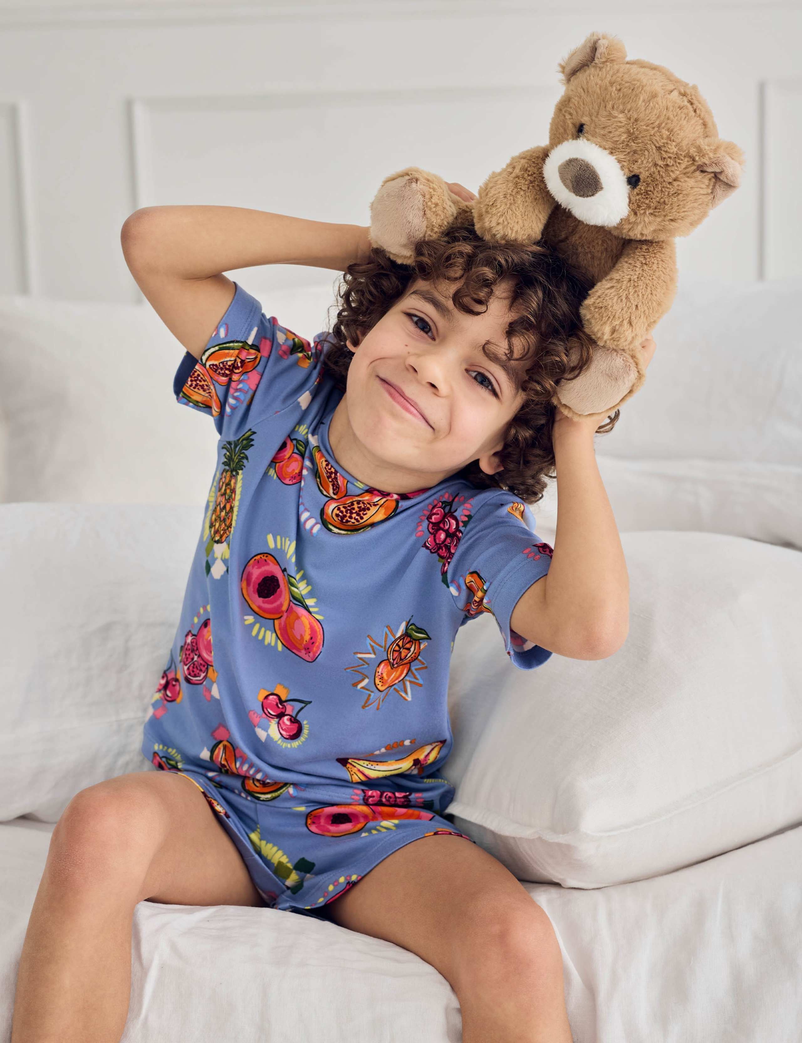 Cotton Rich Fruit Print Pyjamas (1-12 Yrs) 3 of 7