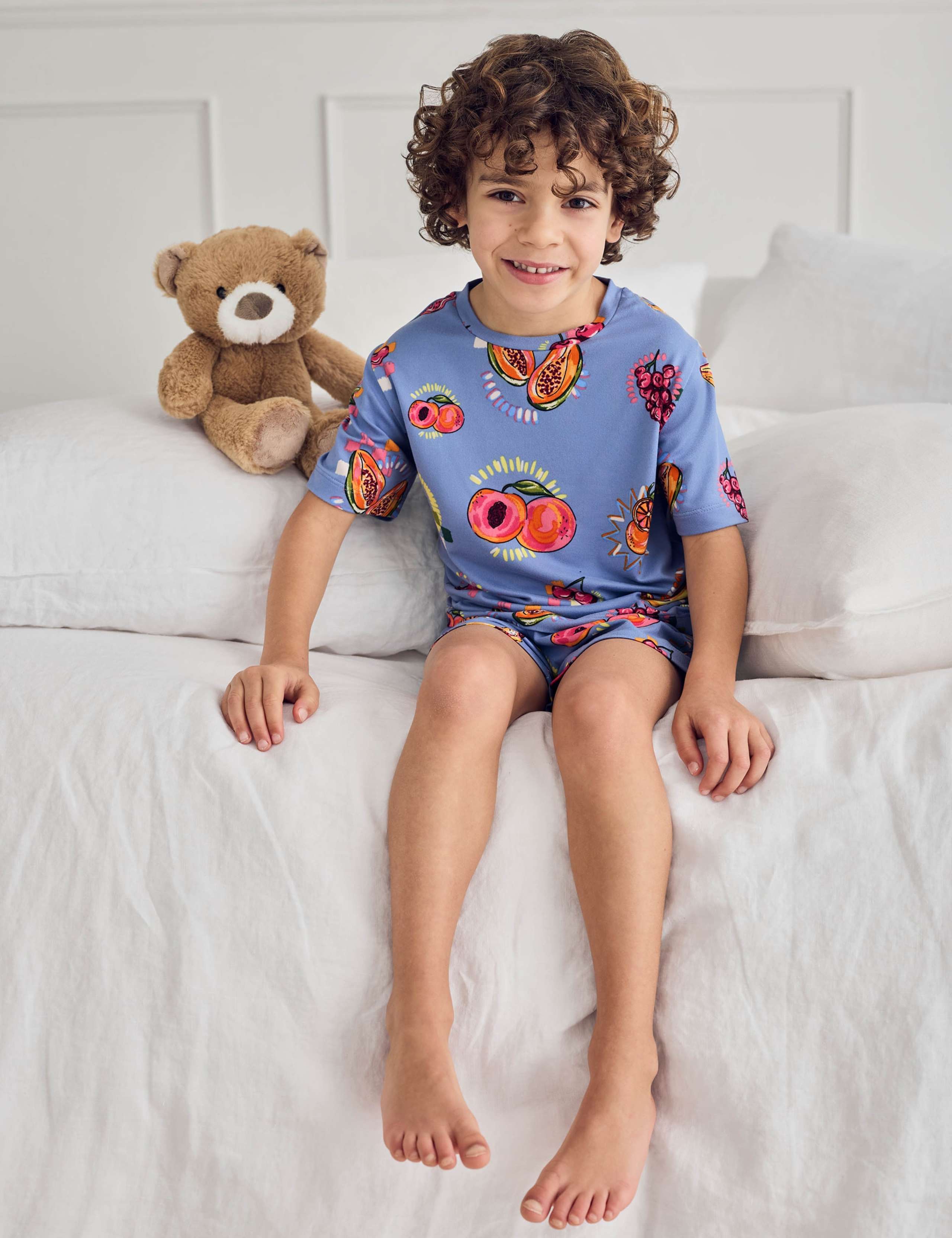 Cotton Rich Fruit Print Pyjamas (1-12 Yrs) 4 of 7