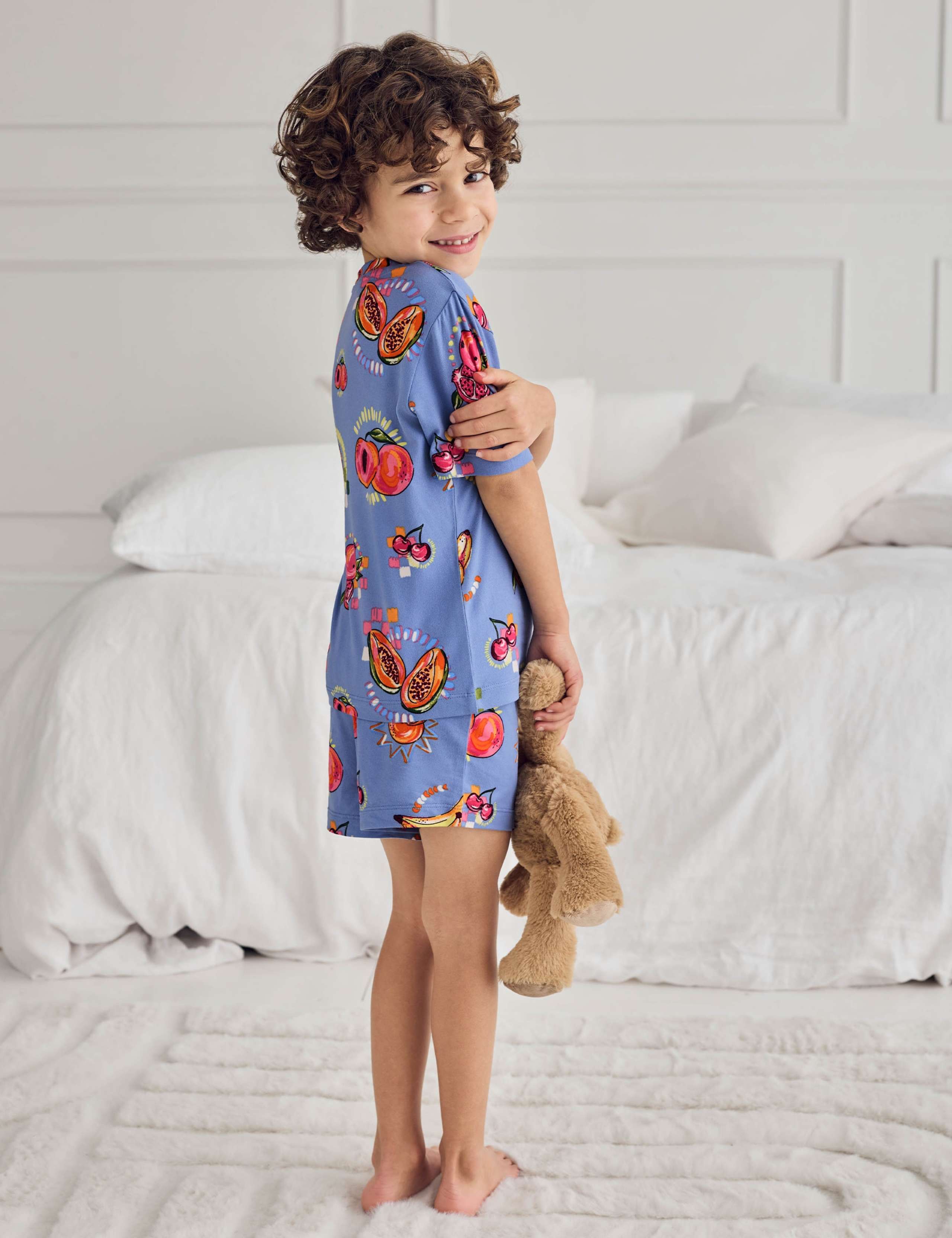 Cotton Rich Fruit Print Pyjamas (1-12 Yrs) 5 of 7