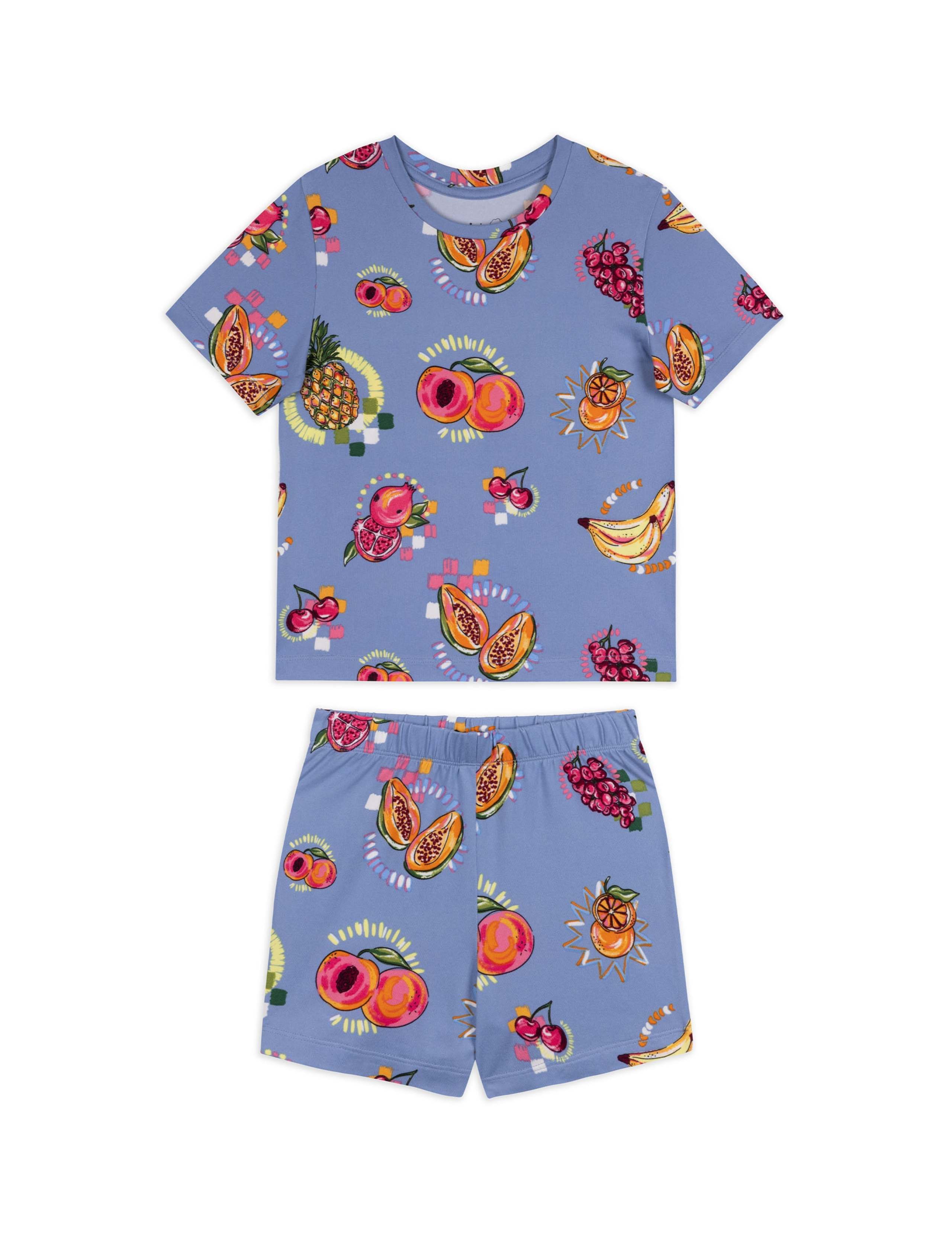 Cotton Rich Fruit Print Pyjamas (1-12 Yrs) 2 of 7
