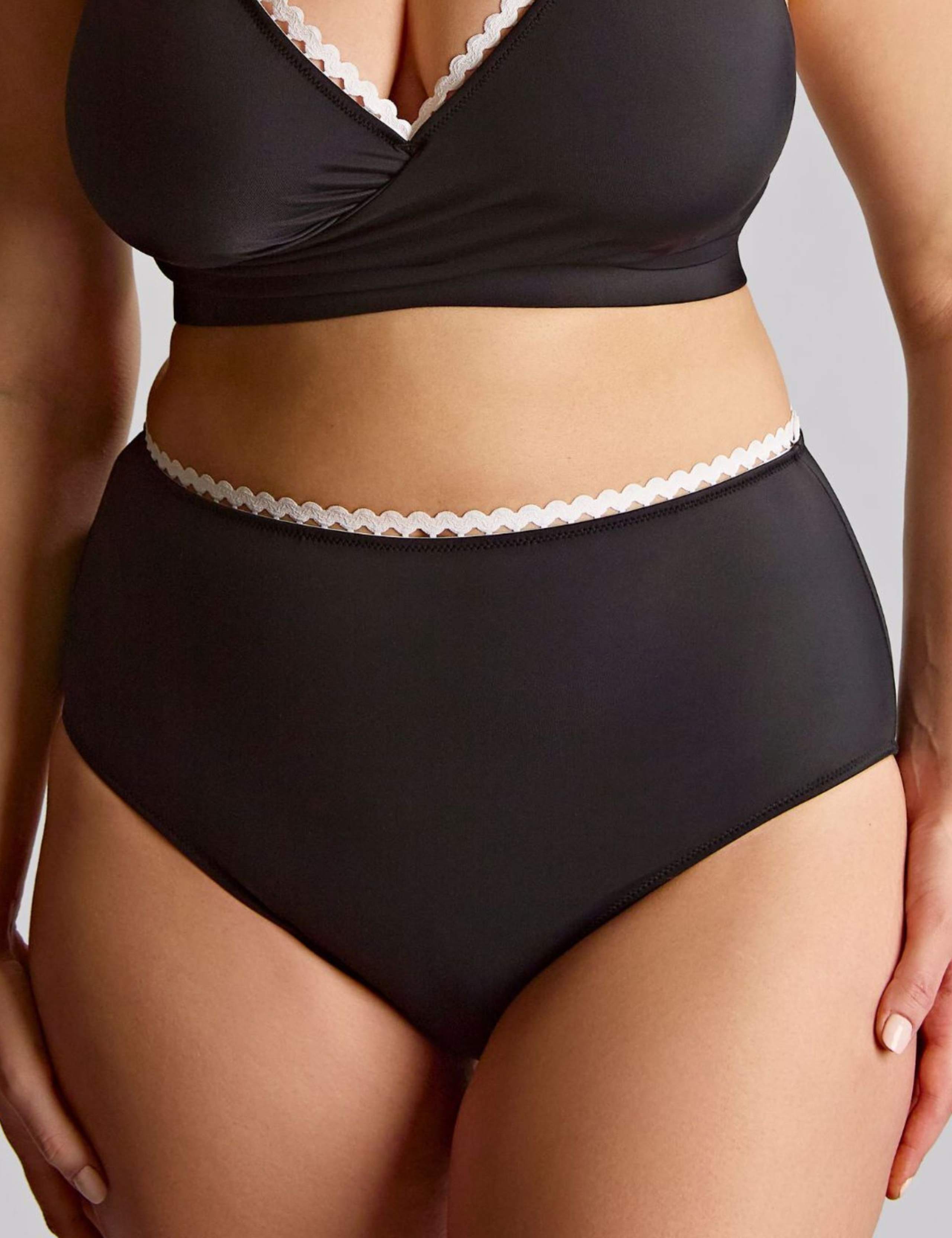 Ric Rac Trim High Waisted Bikini Bottoms 3 of 4