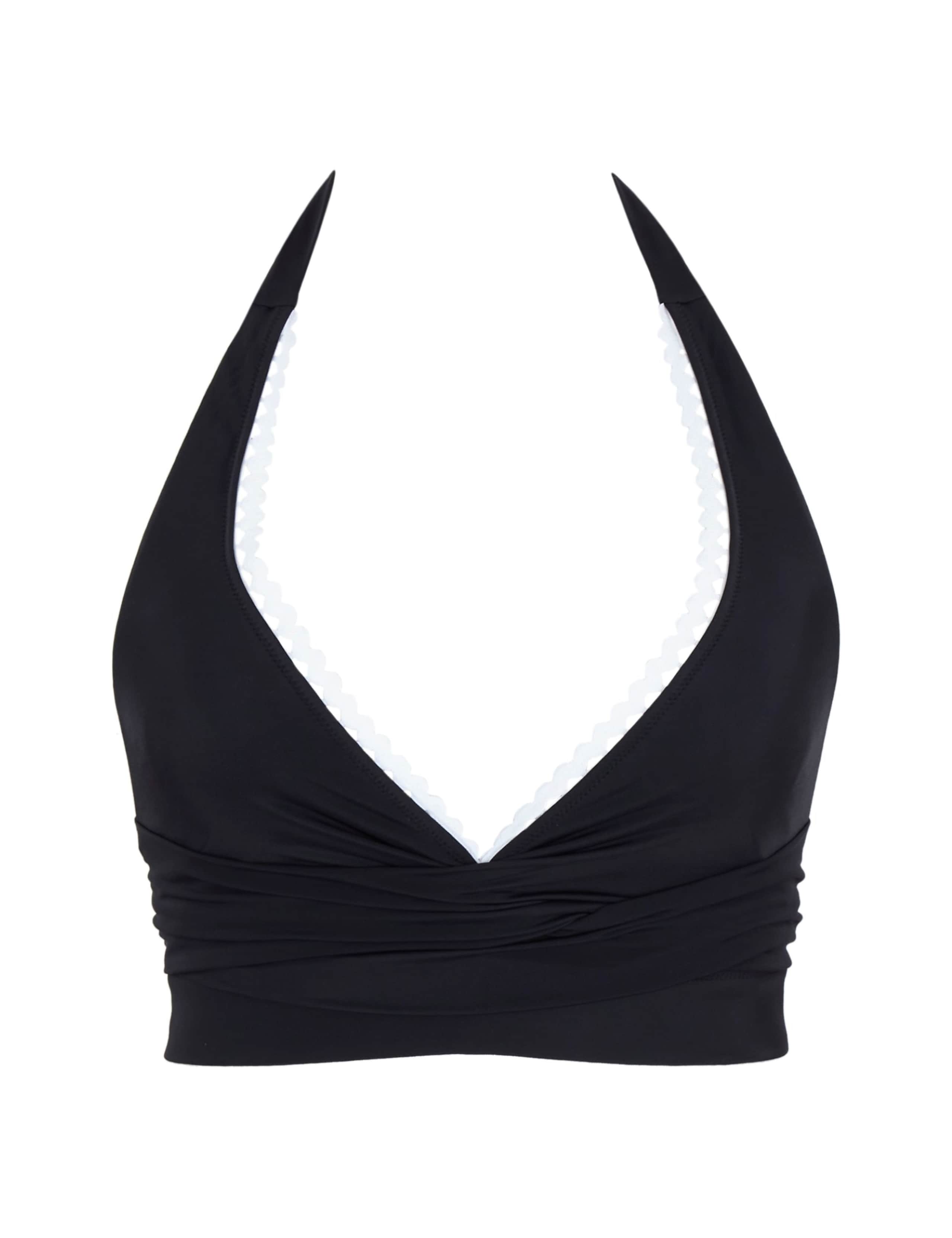 Ric Rac Trim Halterneck Plunge Bikini Top 2 of 4