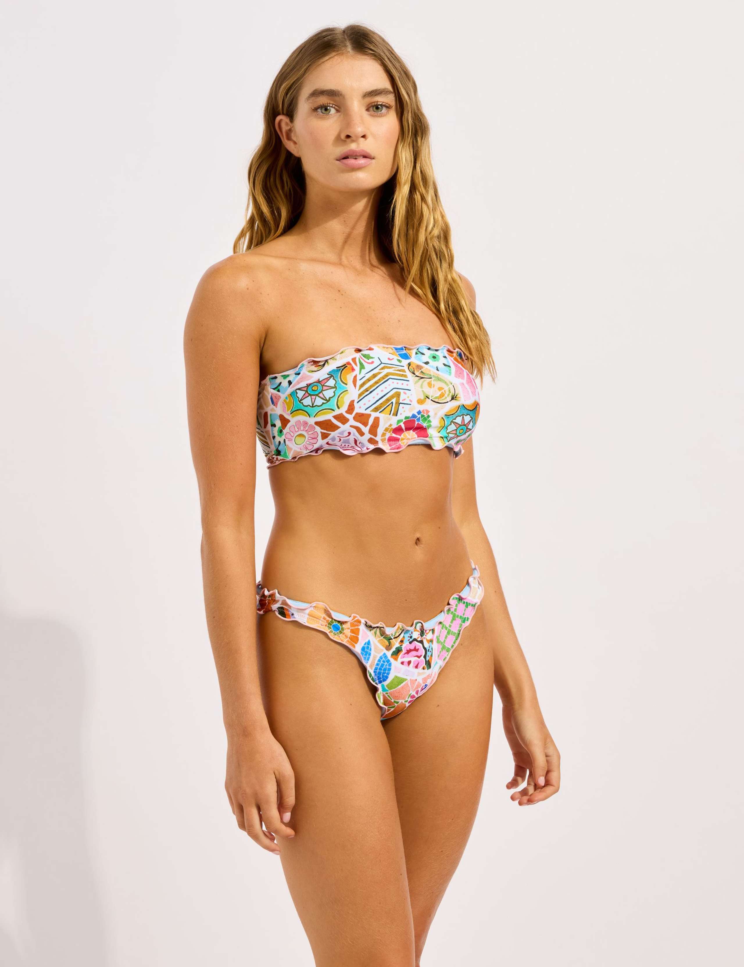 BeachBohème Printed Bandeau Bikini Top 2 of 4