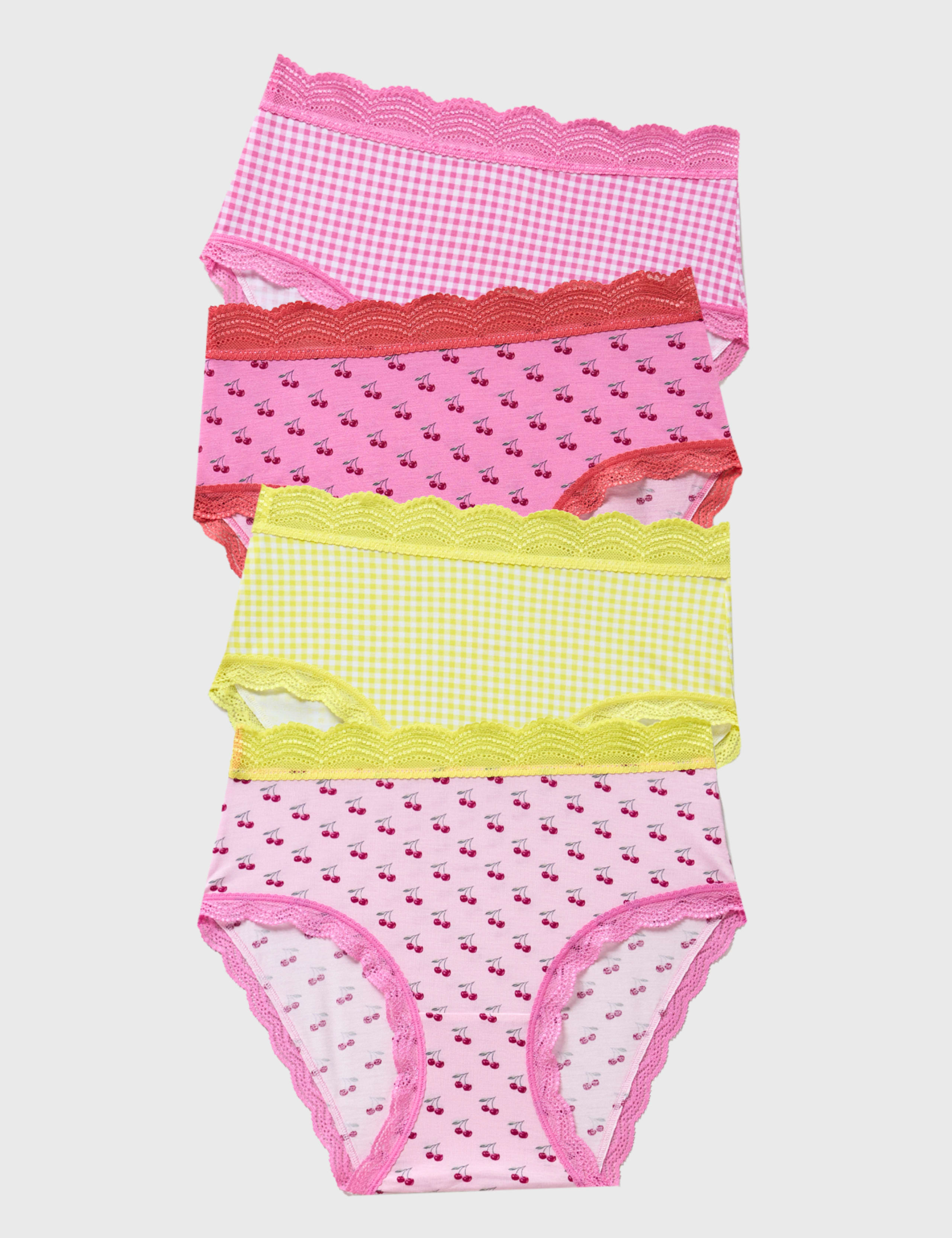 4 Pack Modal Rich Cherry Full Briefs 1 of 4