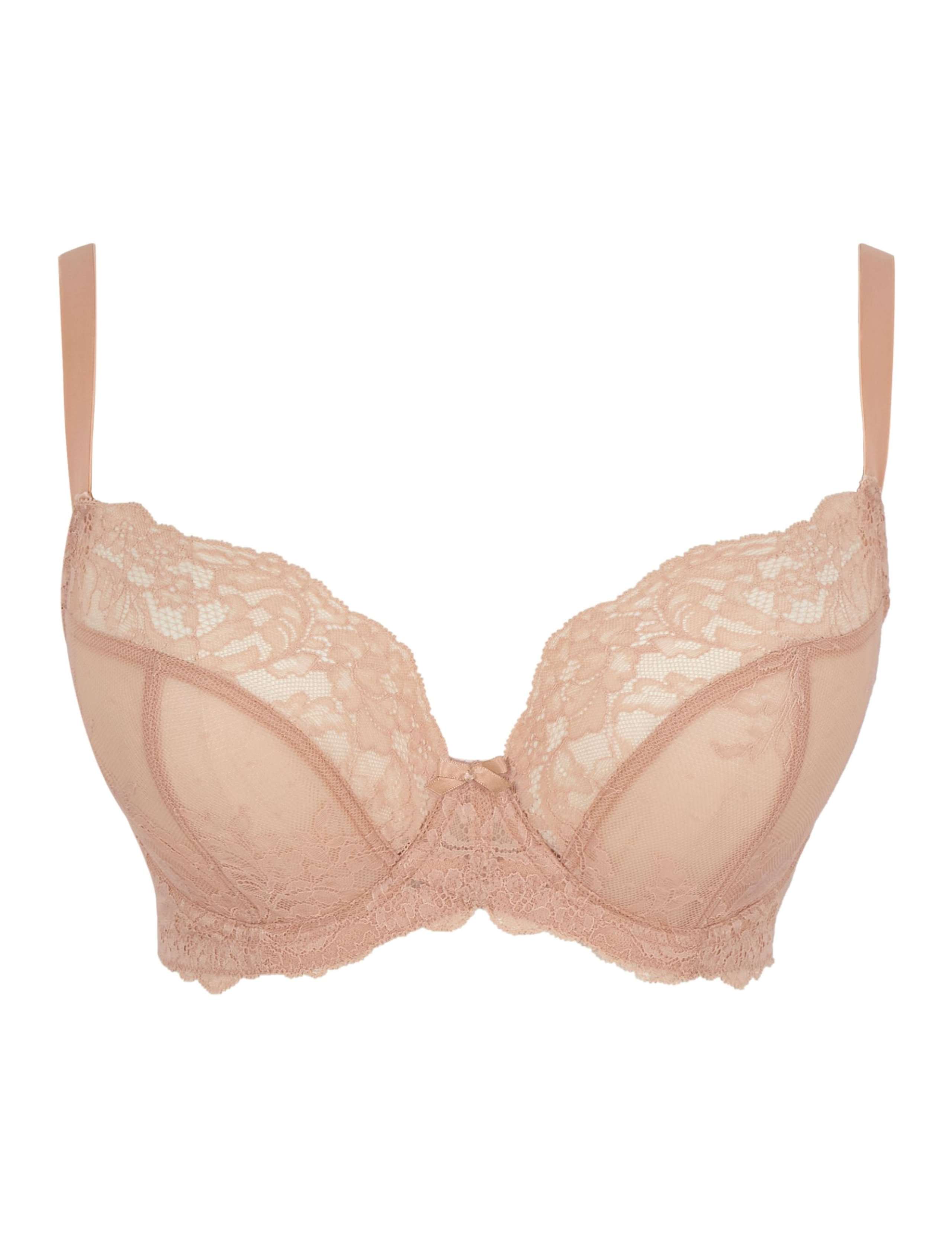 Ana Lace Plunge Bra D-J 2 of 3
