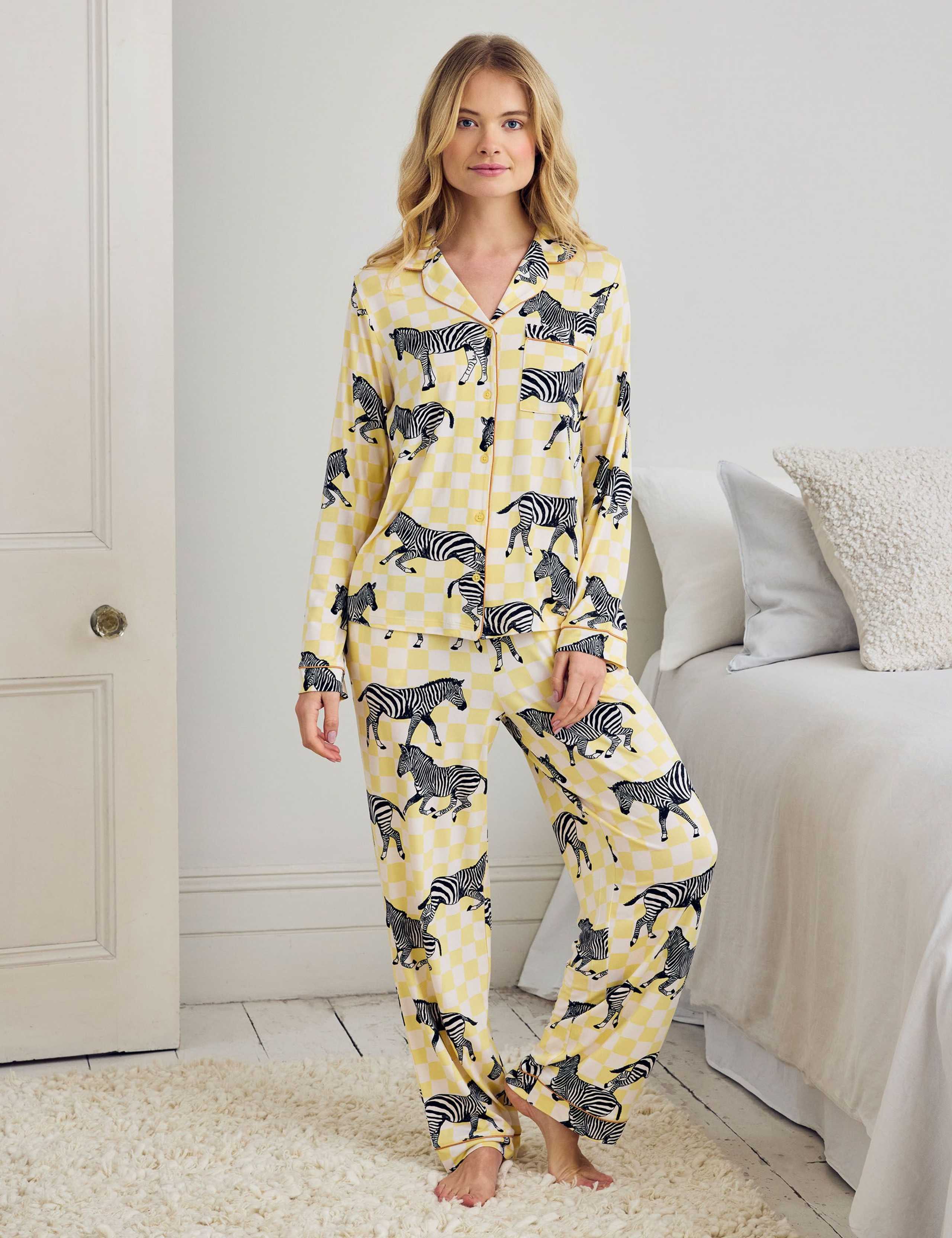 Animal Print Long Pyjama Set 1 of 5