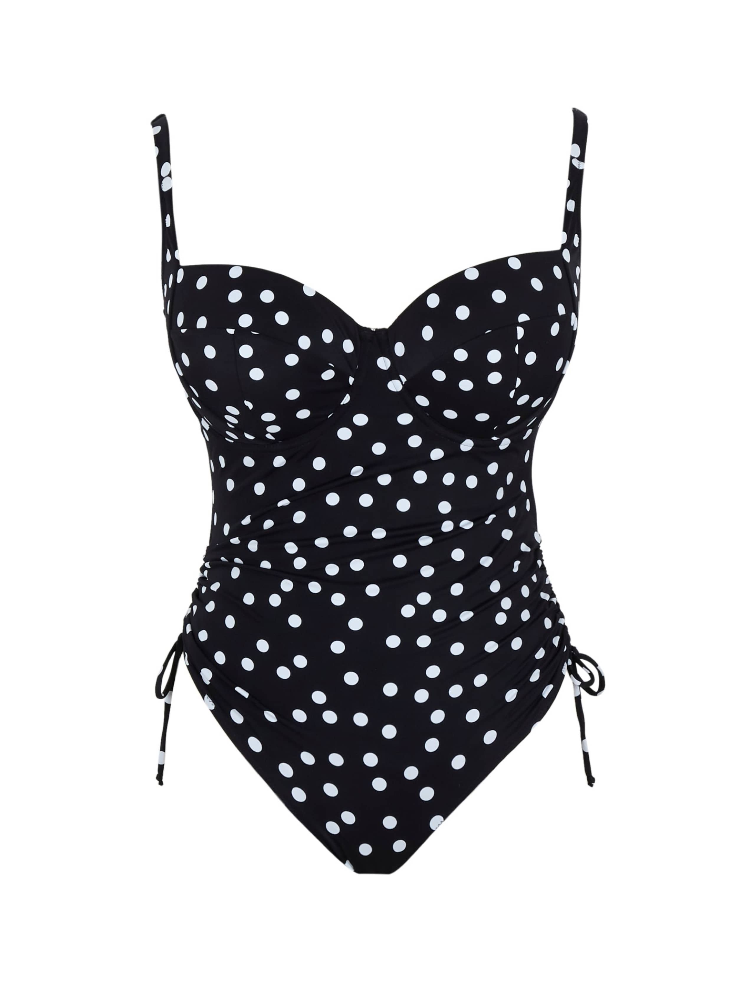 Isabella Polka Dot Balcony Swimsuit (D-H) 2 of 4