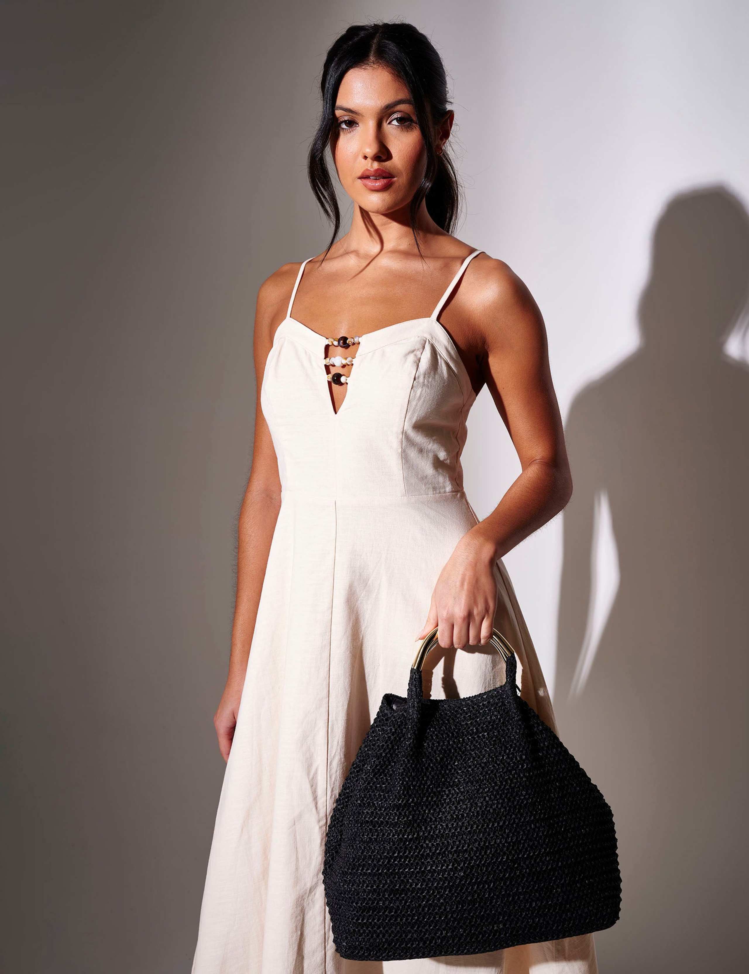 Straw Woven Shoulder Bag 3 of 4