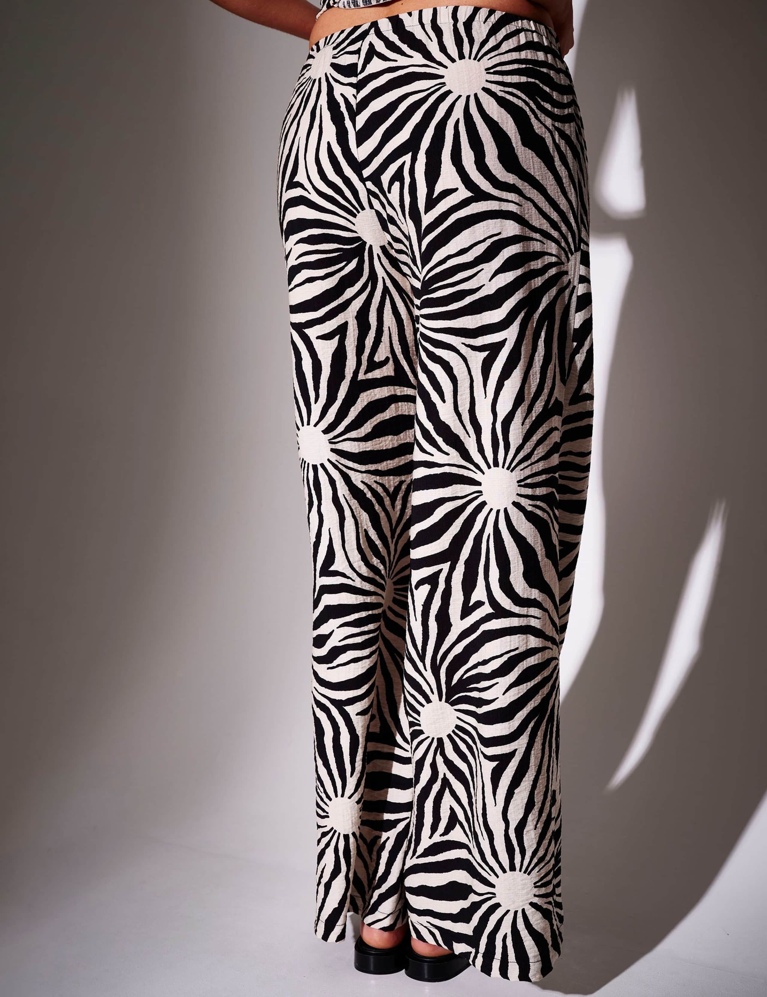 Sun Print Wide Leg Beach Trousers 3 of 6
