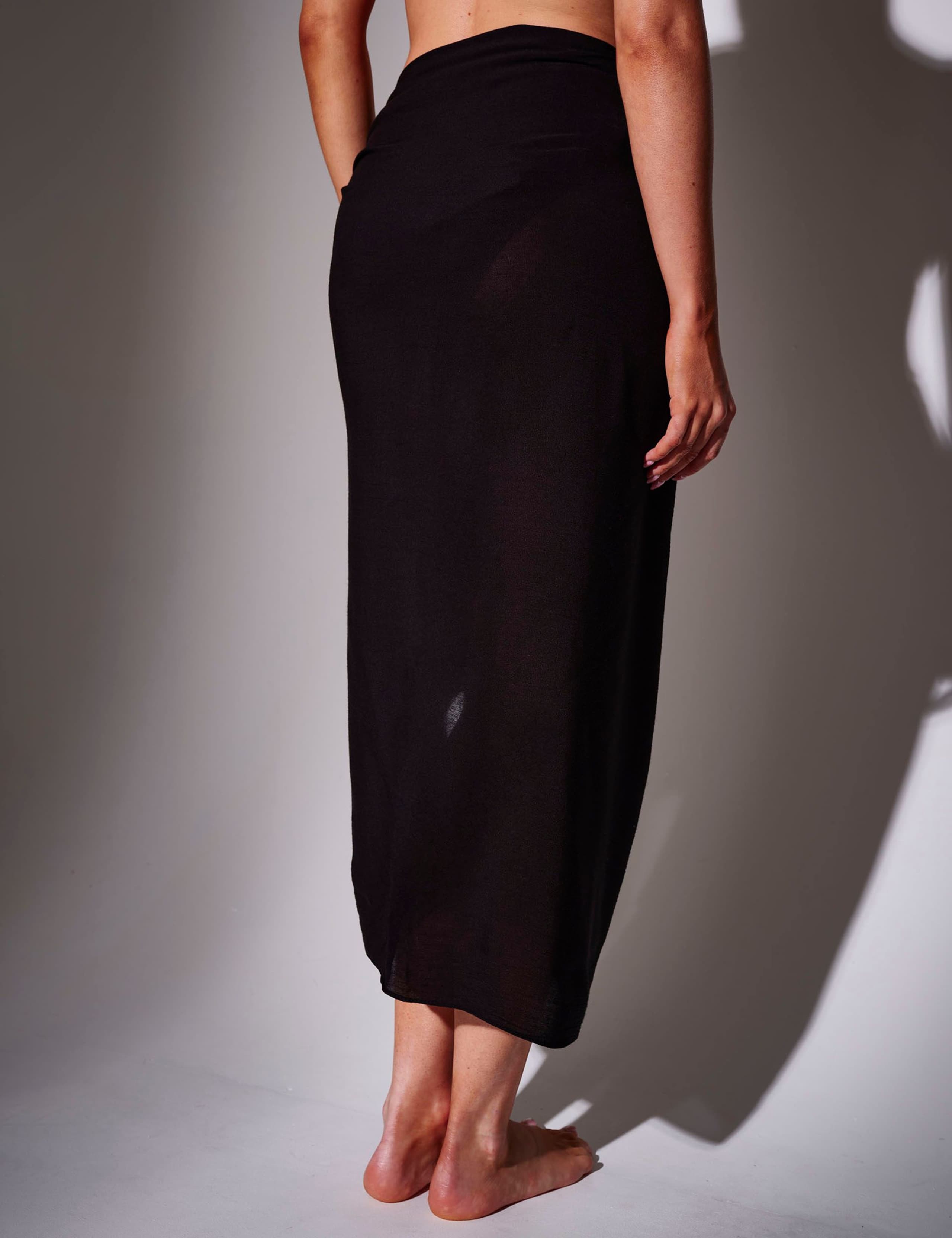 Fringed Midi Beach Cover Up Sarong 4 of 6