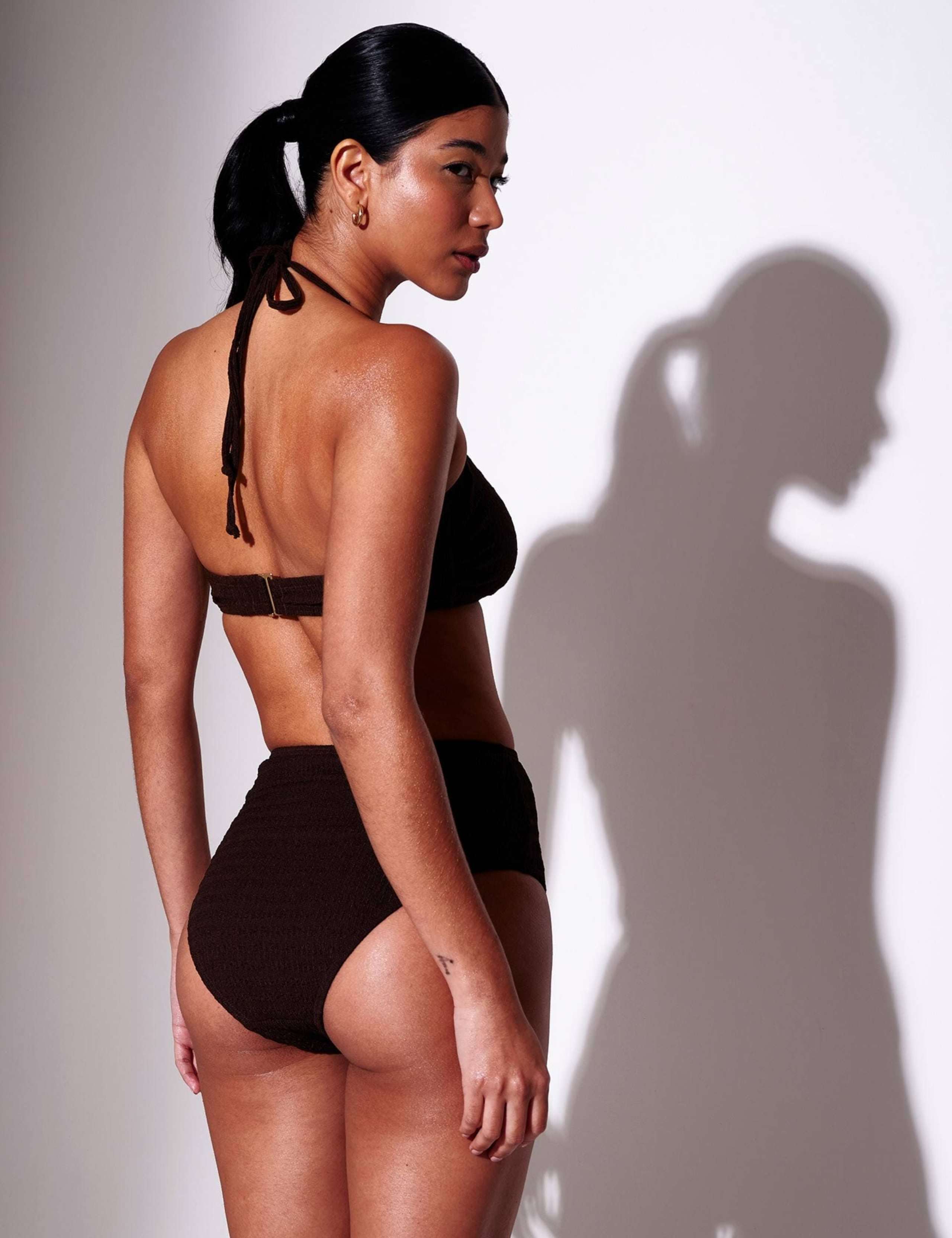 Tummy Control Textured Bikini Bottoms 3 of 5