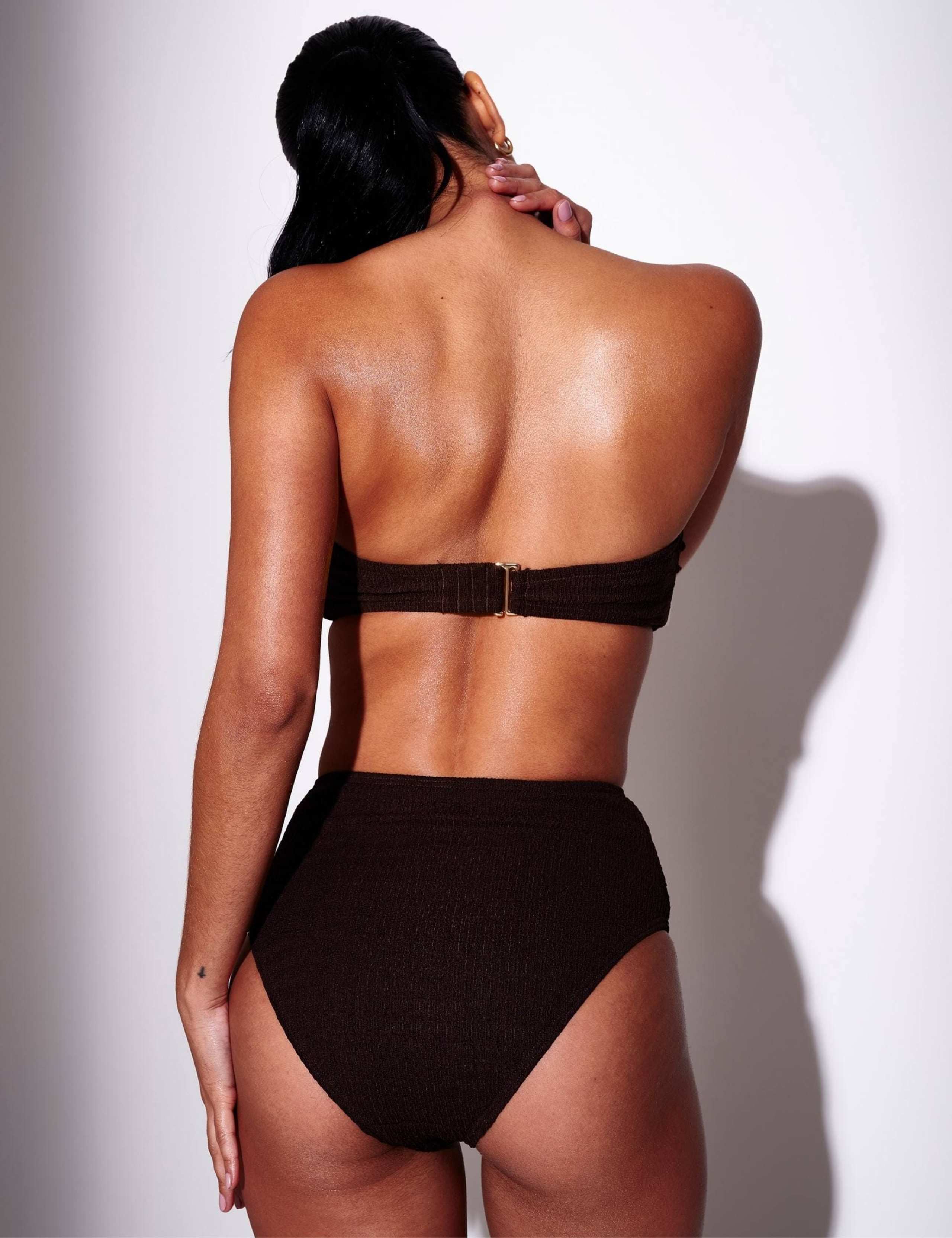 Tummy Control Textured Bikini Bottoms 4 of 5