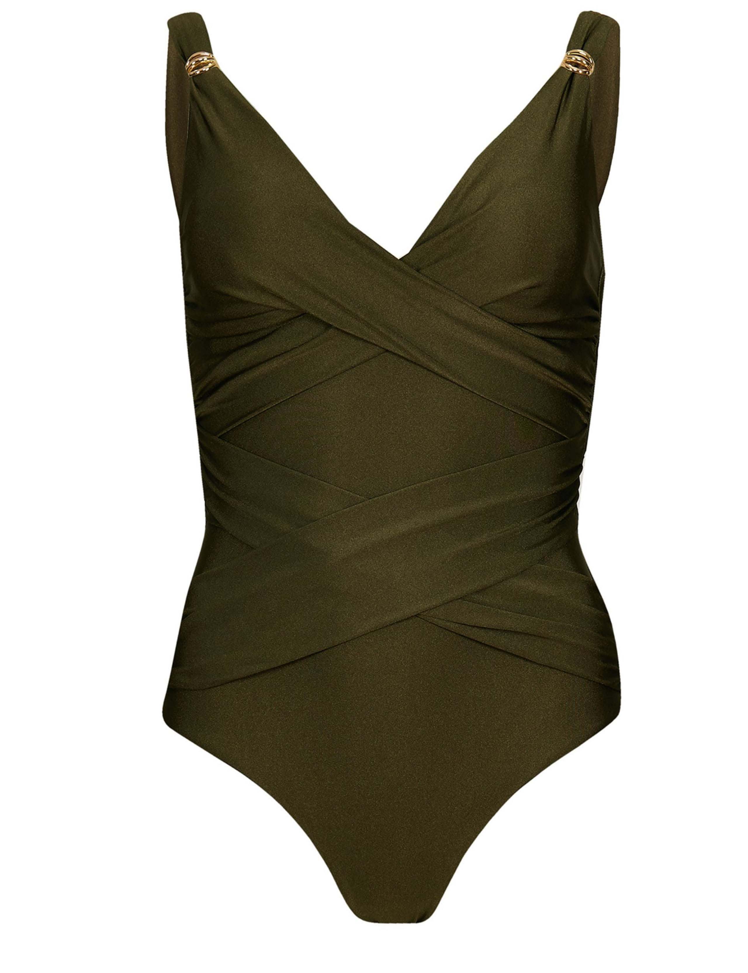 Tummy Control Padded V-Neck Swimsuit 2 of 5
