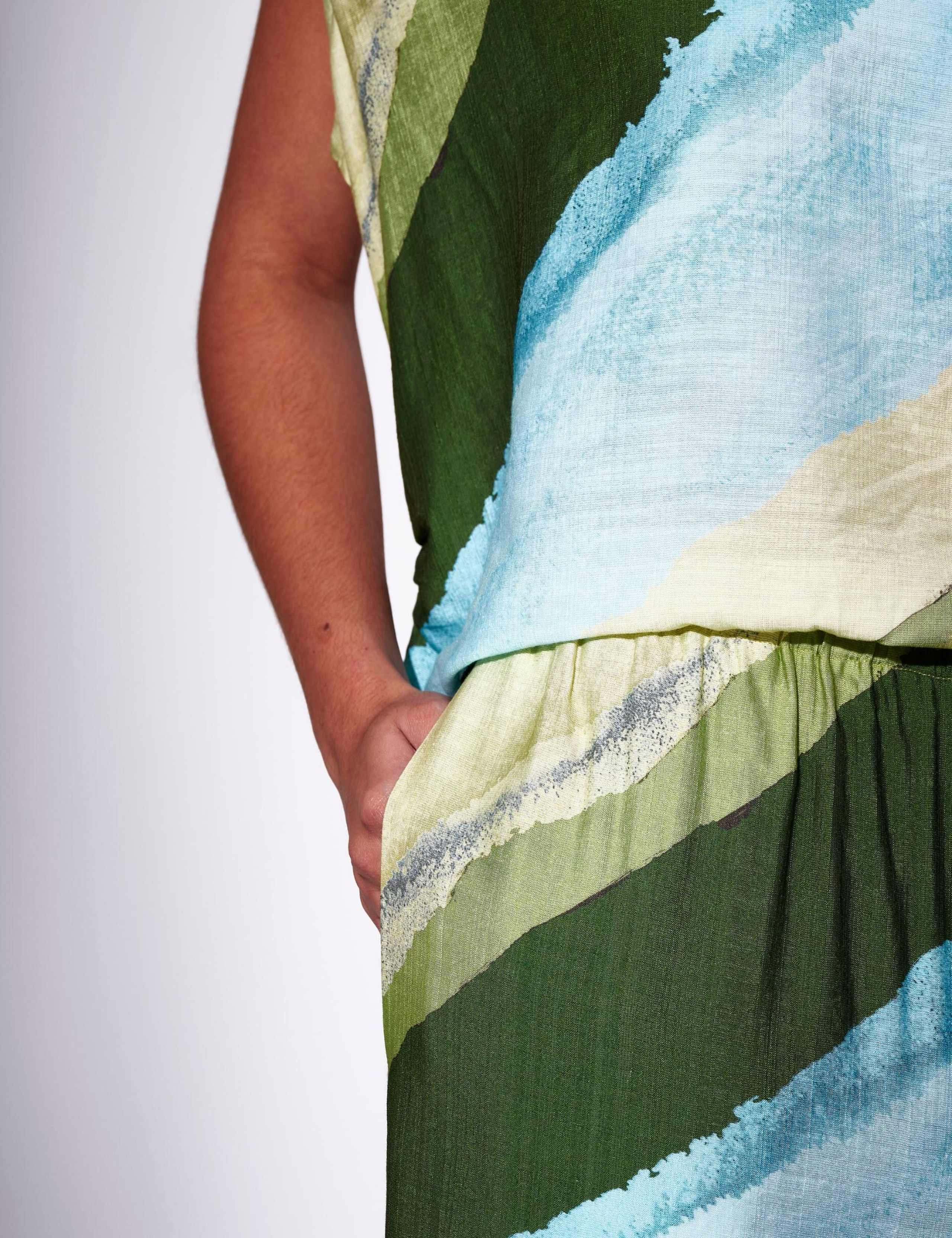 Asymmetric Striped One Shoulder Top 2 of 4