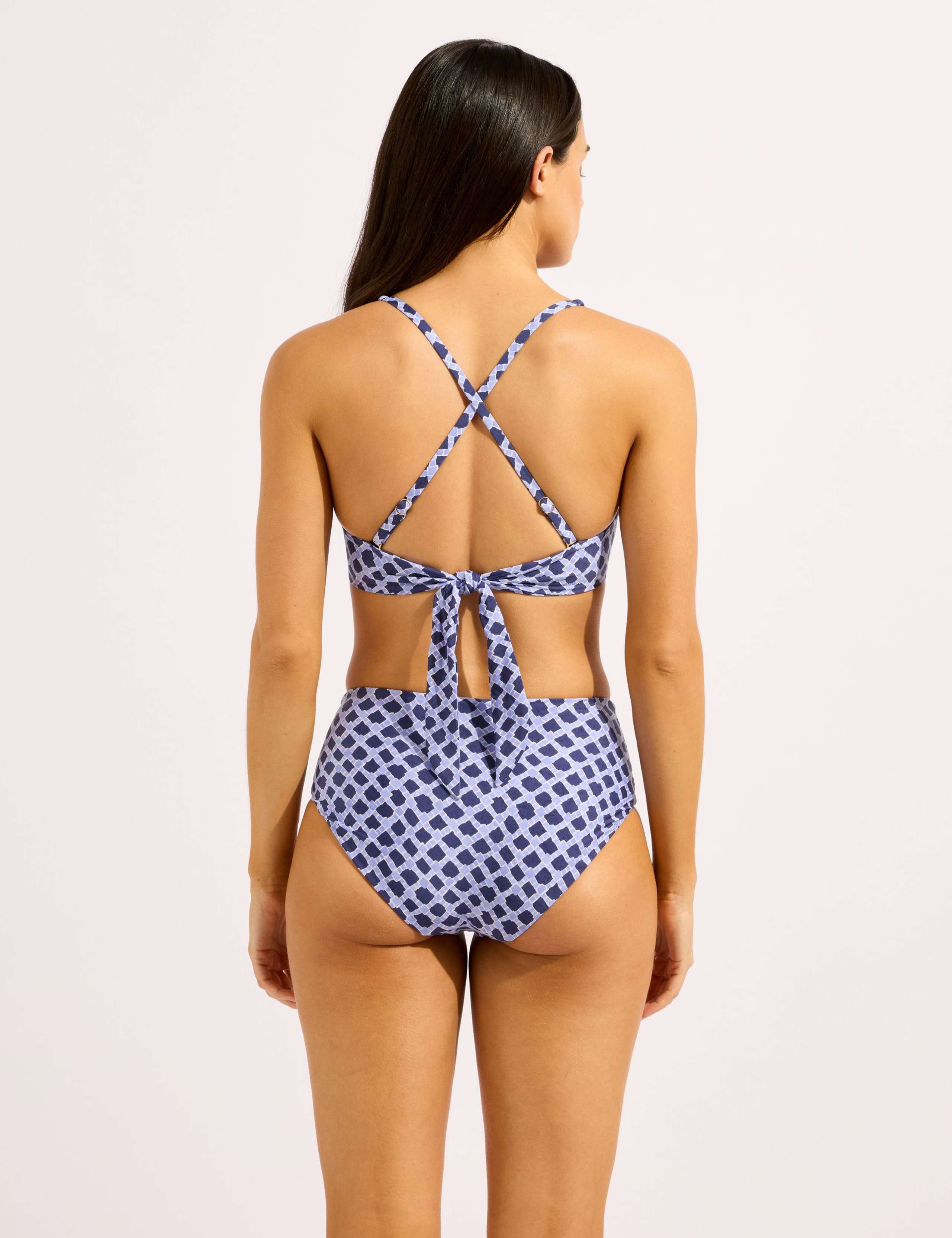 Printed Padded Triangle Bikini Top 3 of 4
