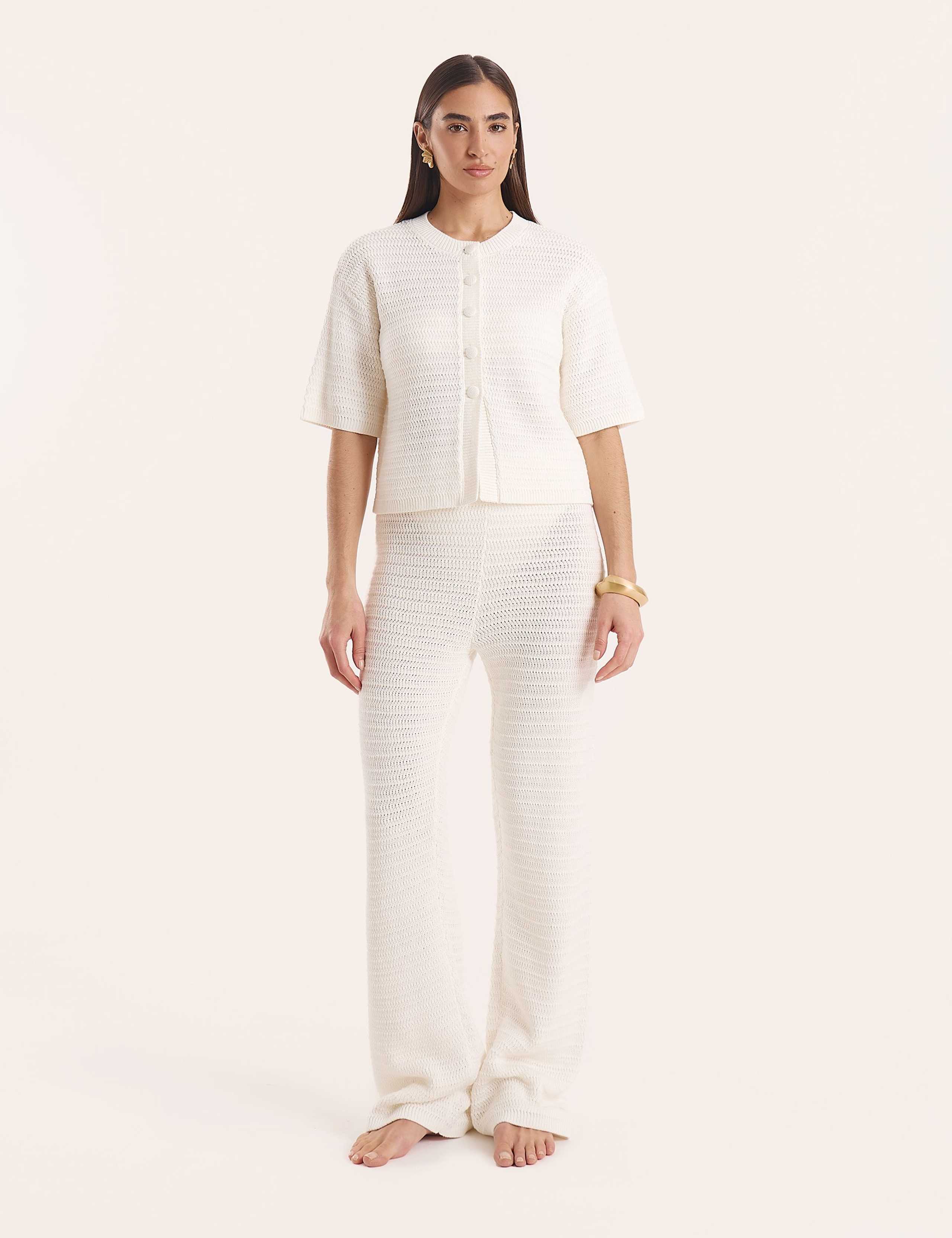 Cotton Rich Elasticated Waist Trousers 2 of 5