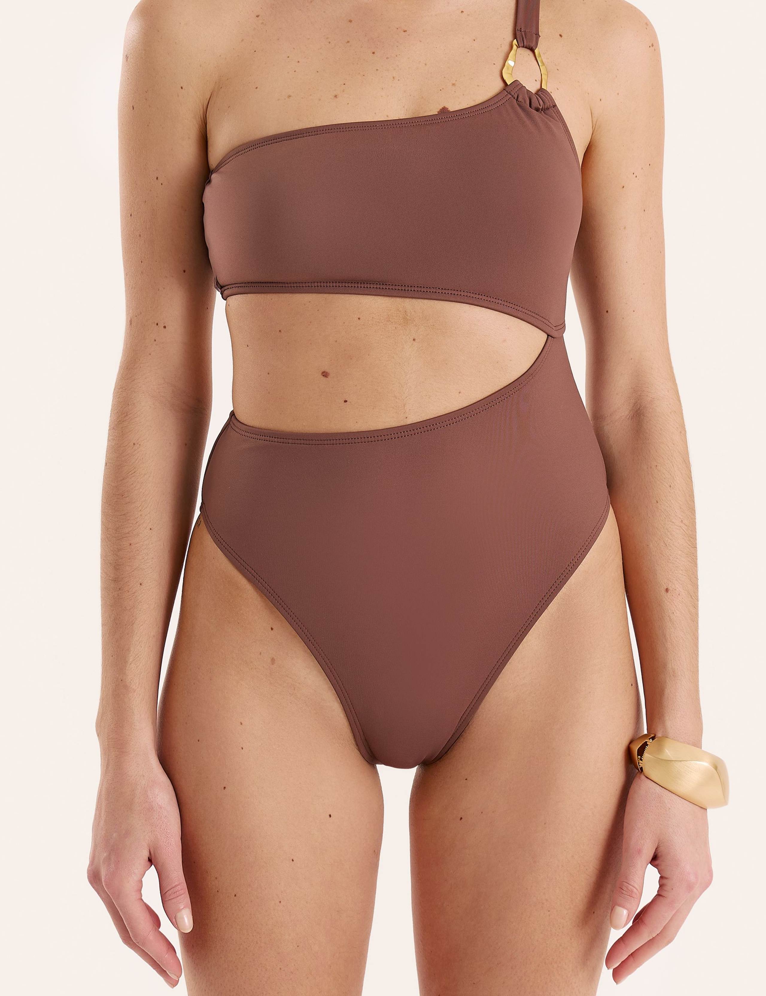 Macy Cut Out One Shoulder Swimsuit 5 of 5