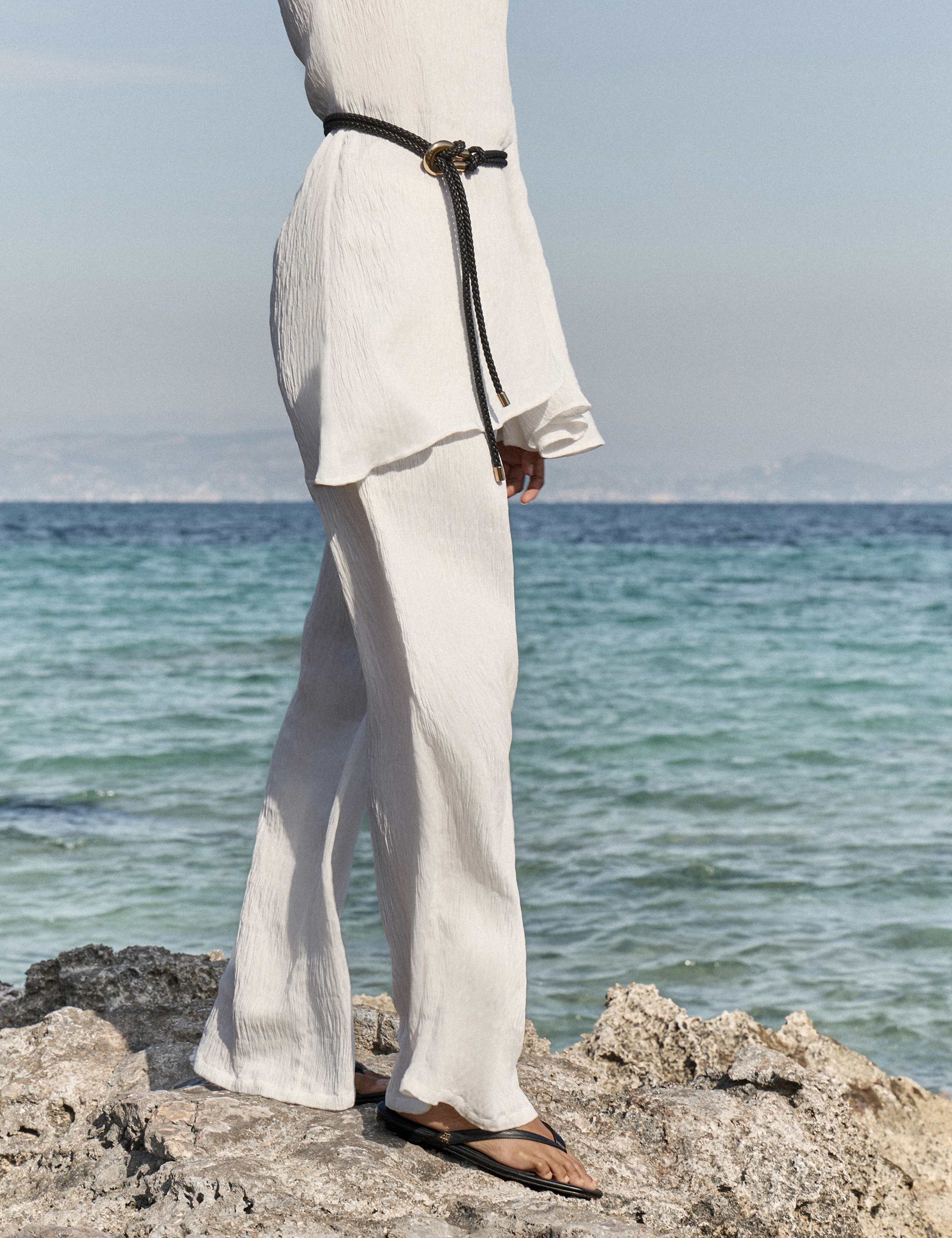 Pure Cotton Elasticated Waist Trousers 11 of 13