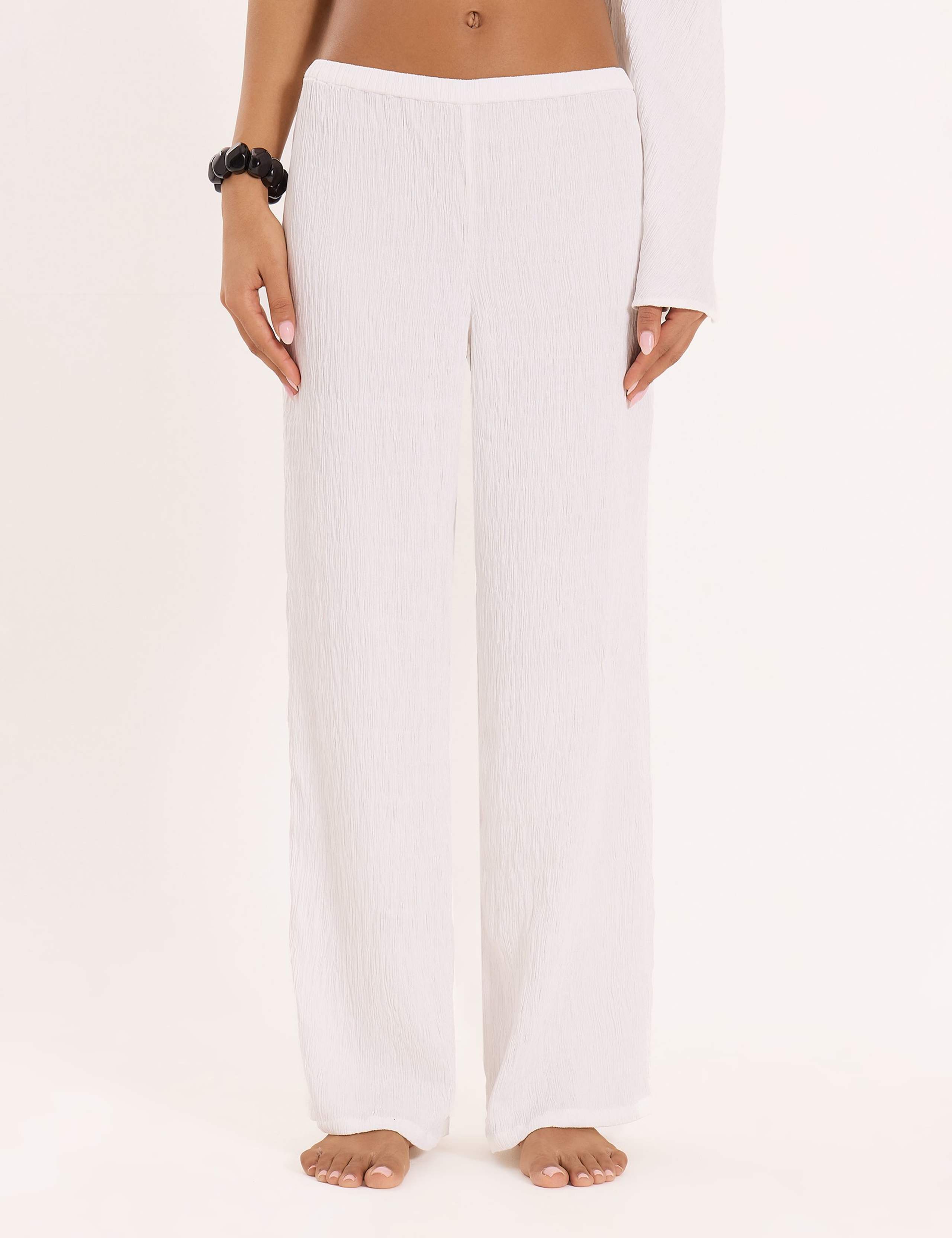 Pure Cotton Elasticated Waist Trousers 4 of 5