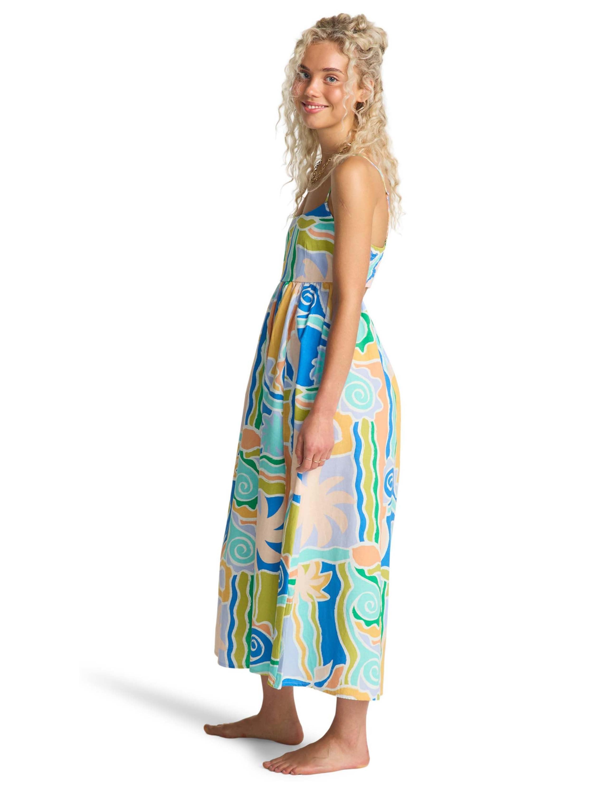 Island Life Cotton Rich Midaxi Beach Dress 3 of 5